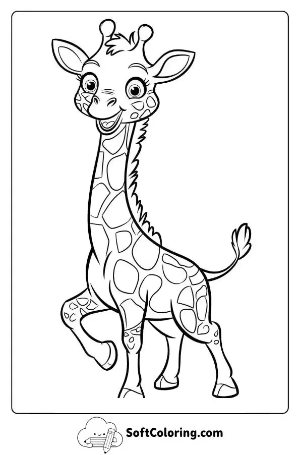 Geoffrey The Giraffe Having Fun