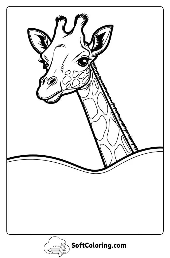 Giraffe Peeking Over the Horizon