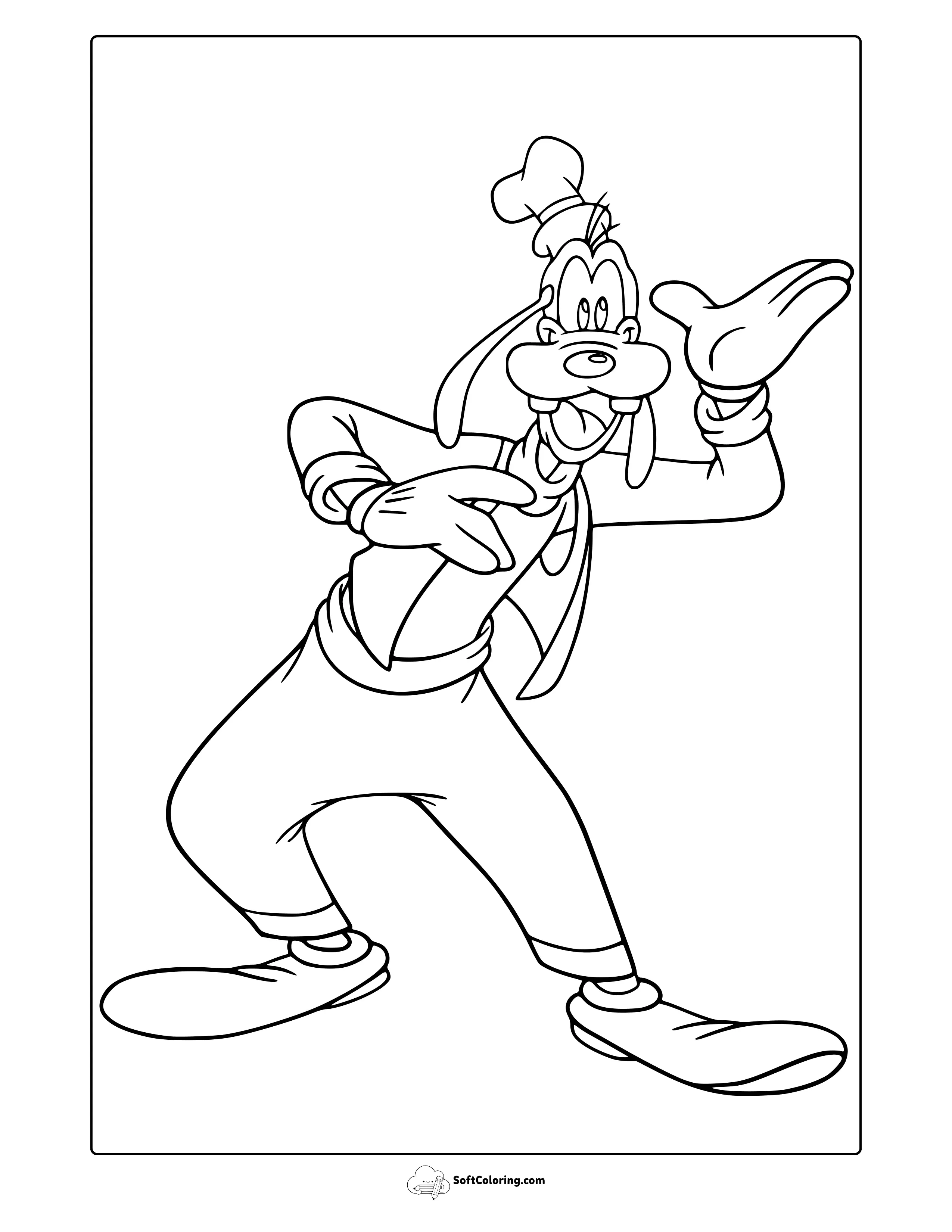 Goofy Coloring Page