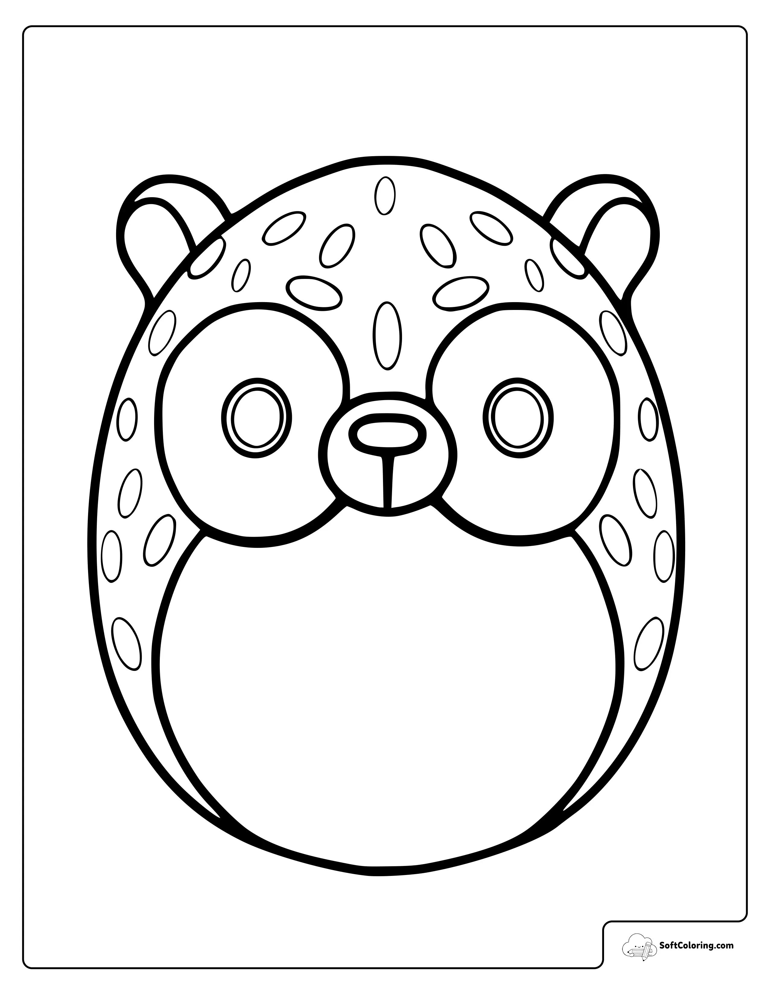 Hans The Hedgehog Squishmallow Coloring Page
