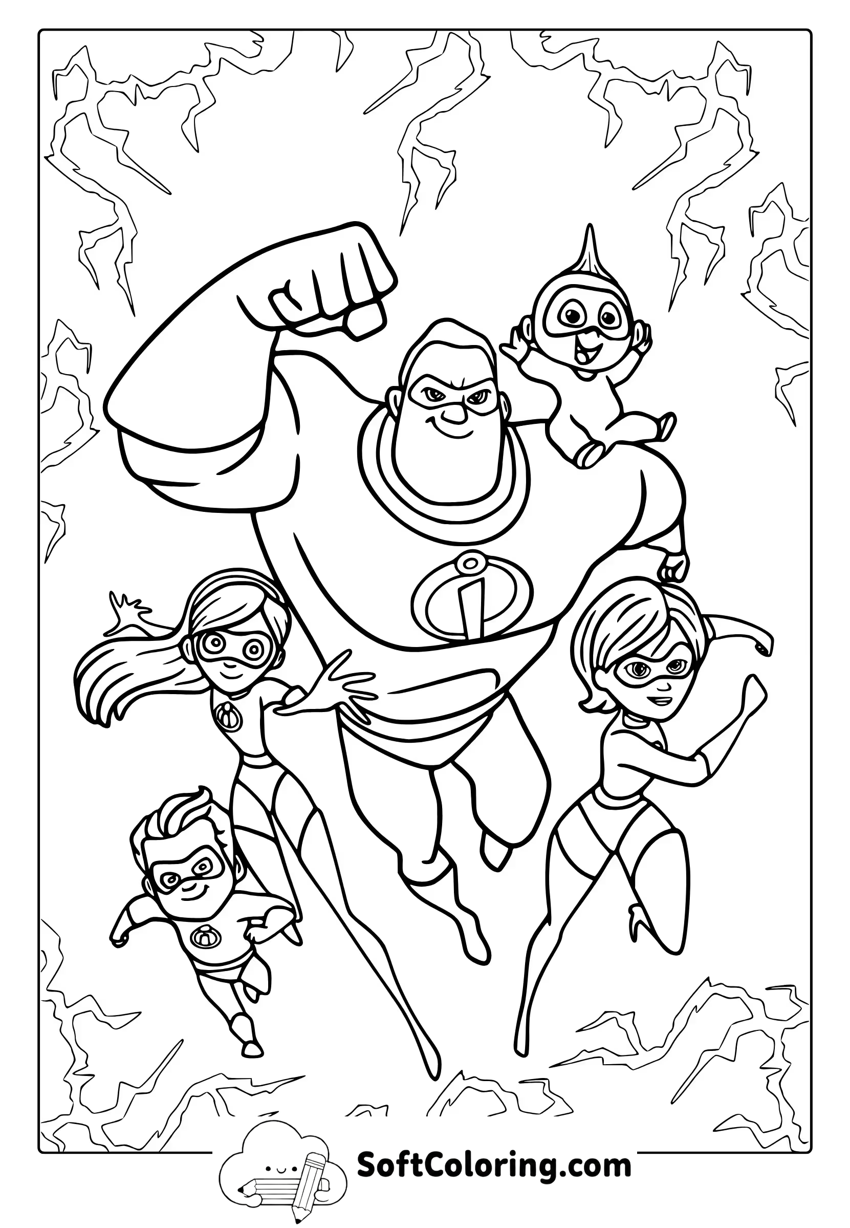 Incredibles Coloring Page