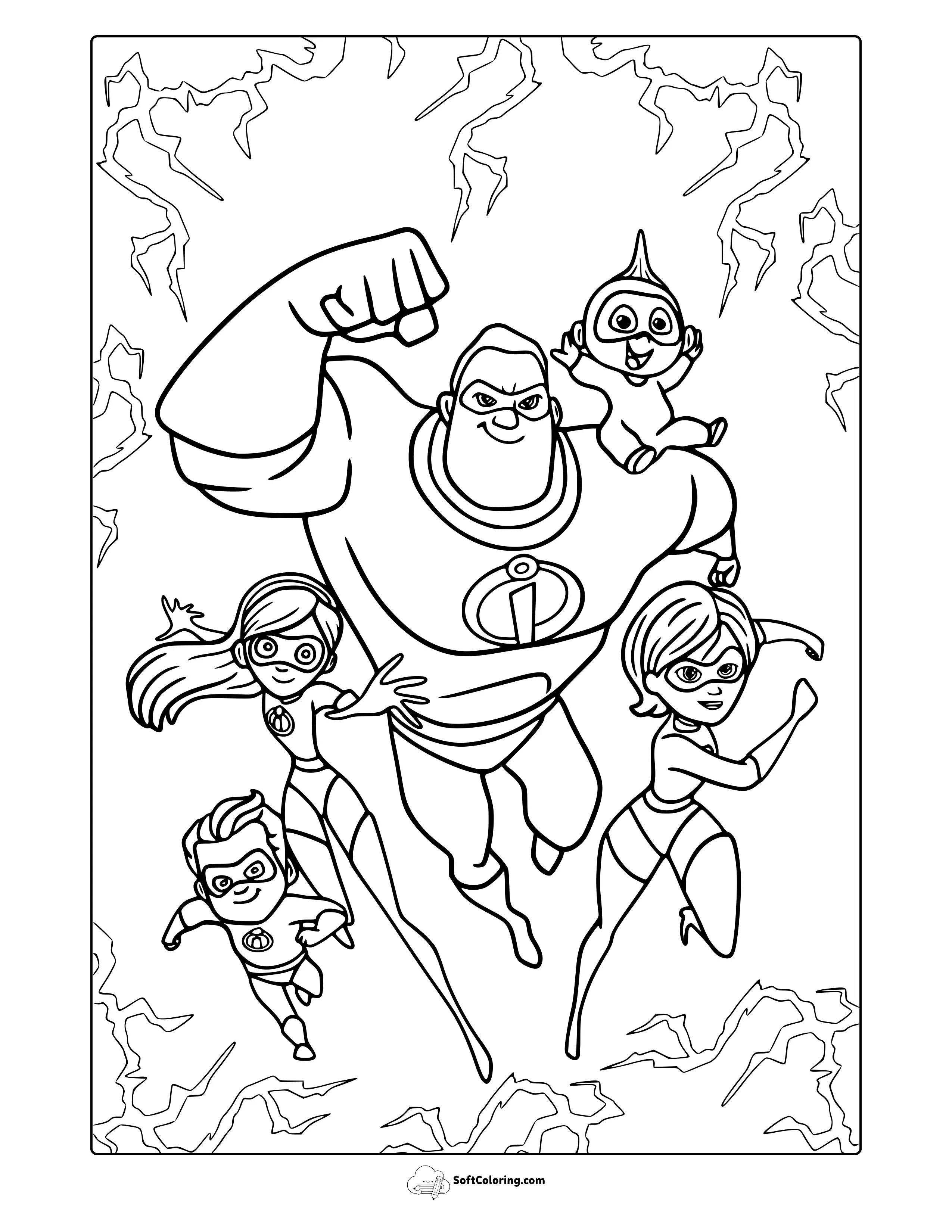 Incredibles Coloring Page
