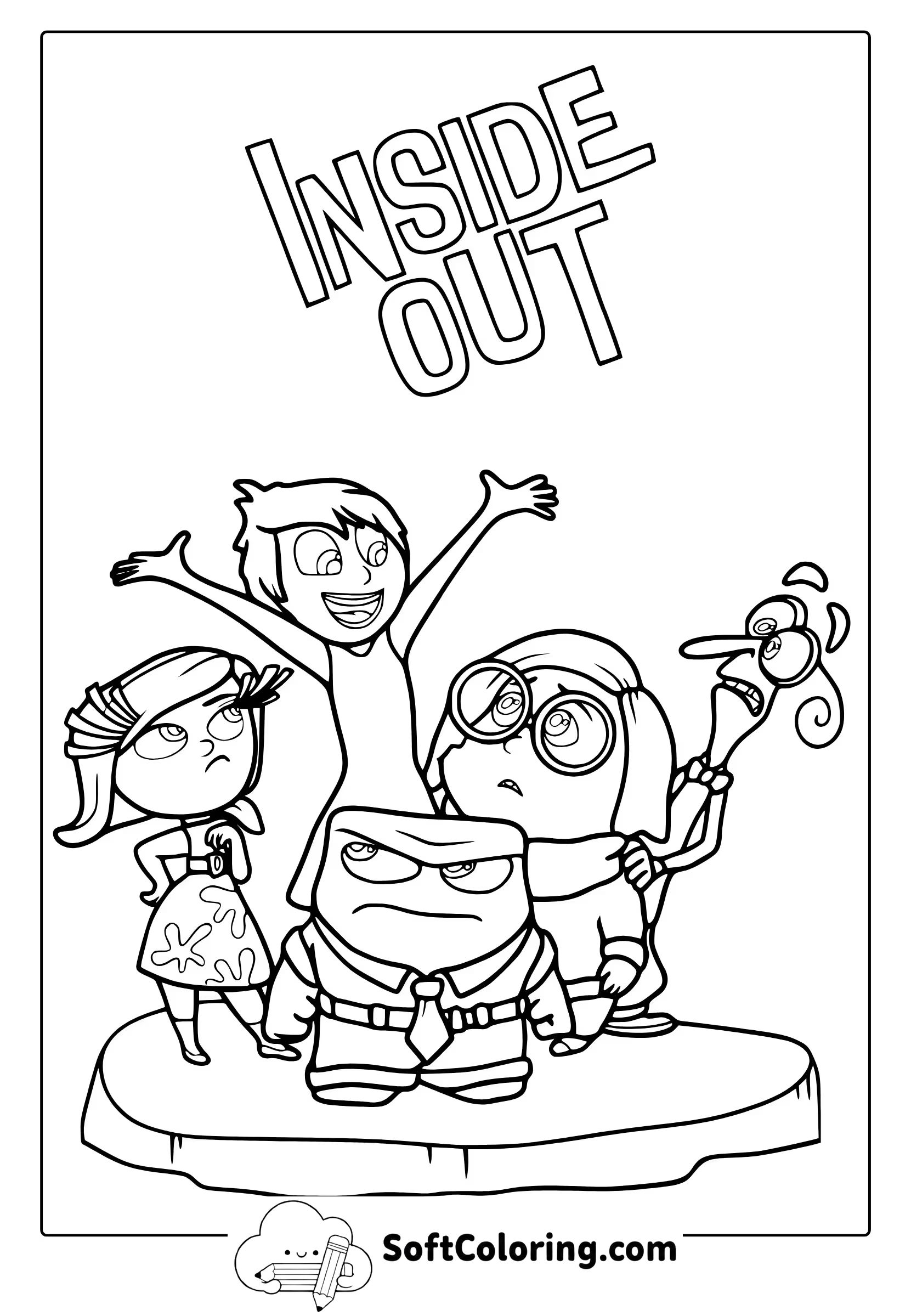 Inside Out Coloring Page