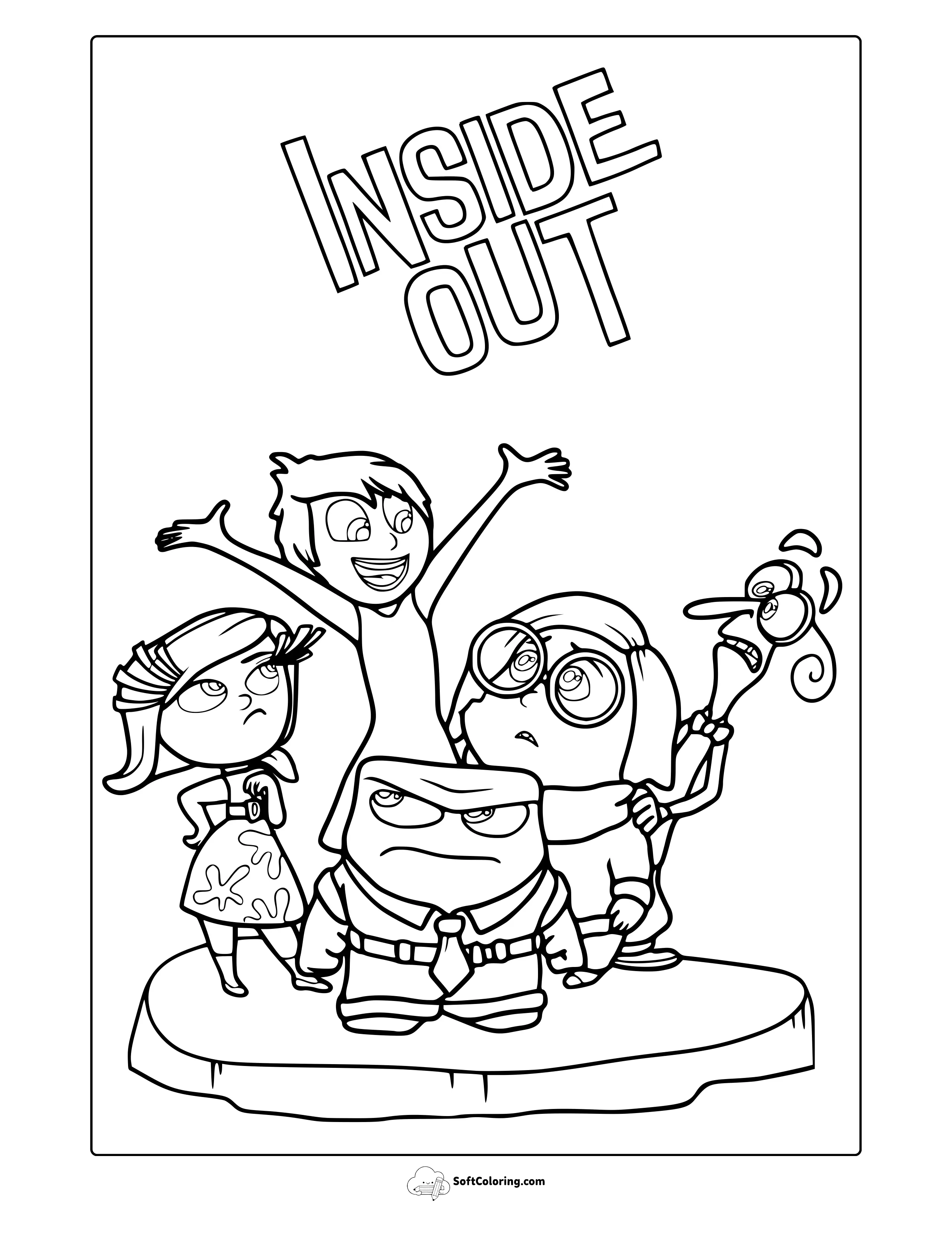 Inside Out Coloring Page