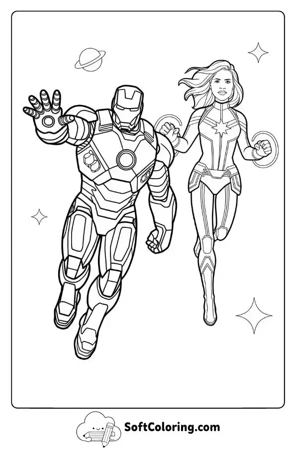 Iron Man And Captain Marvel’s Space Quest