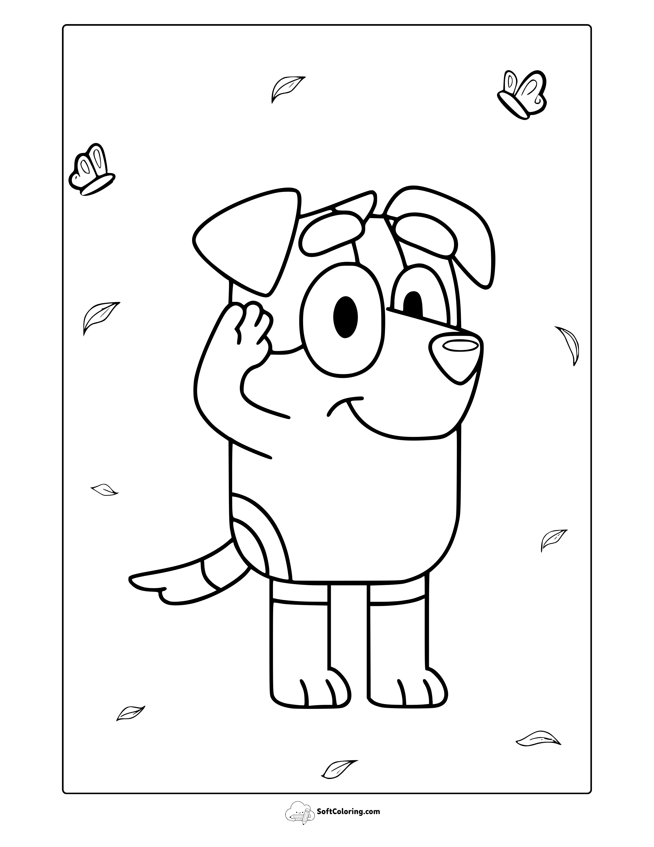 Jack From Bluey Coloring Page