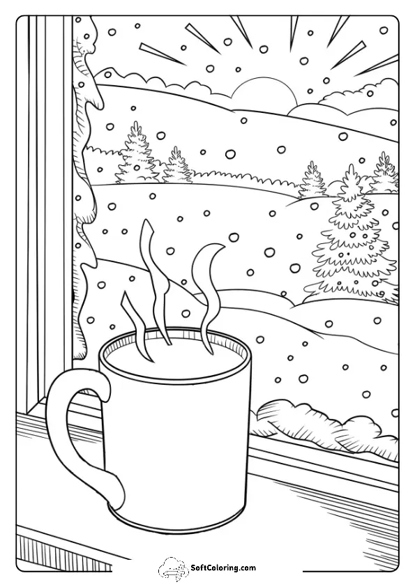 January Morning Coloring Pages