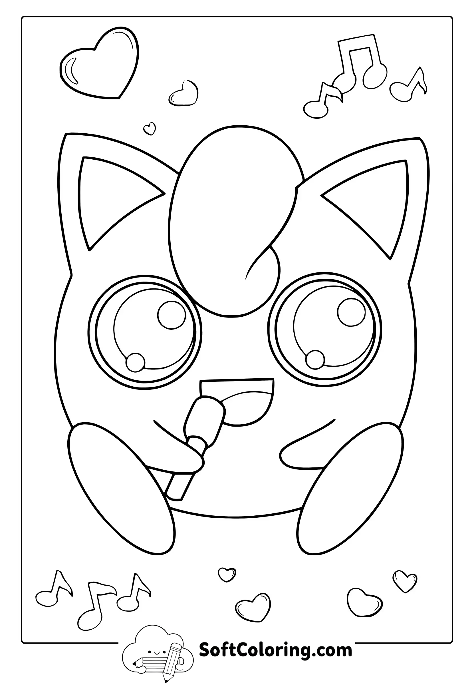 Jigglypuff From Pokemon Coloring Page