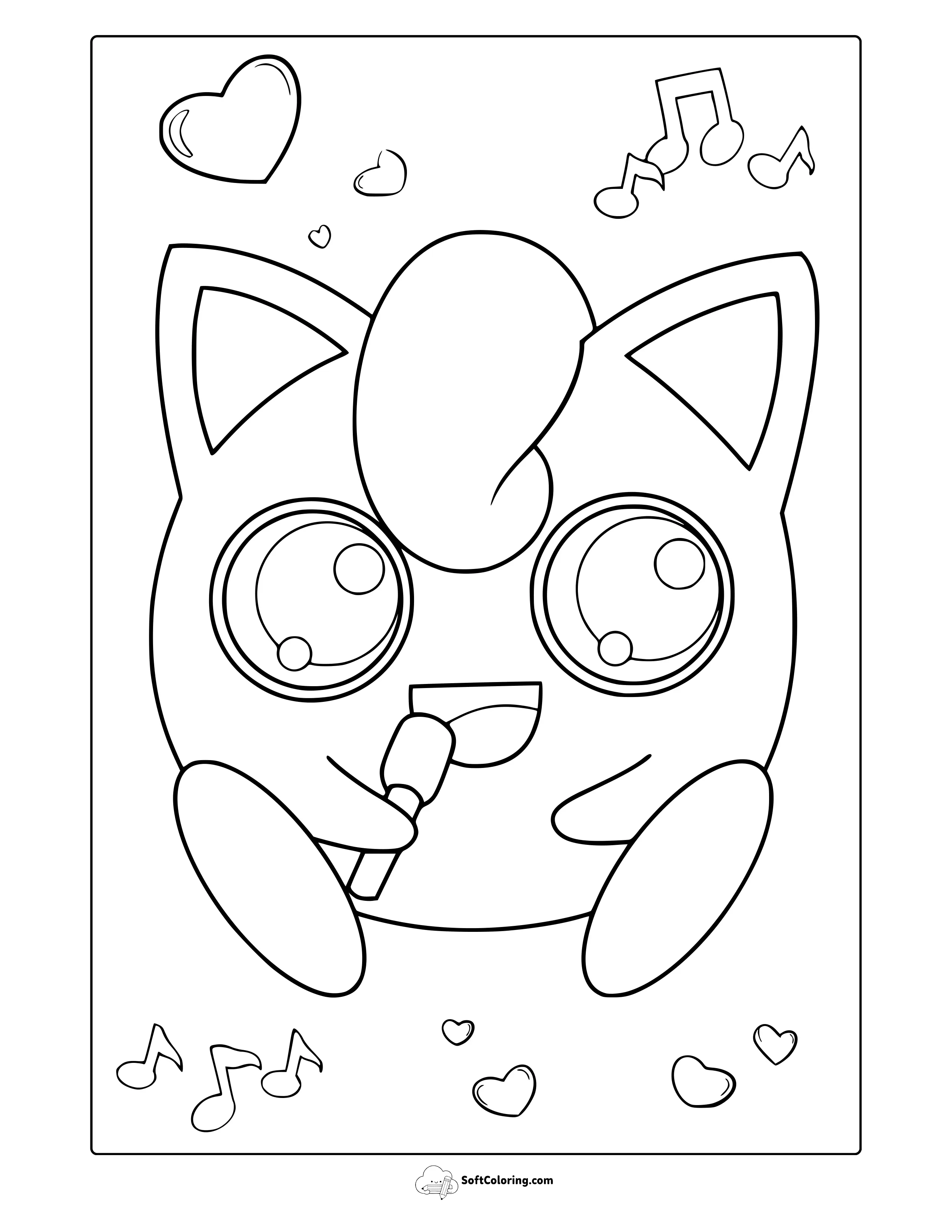 Jigglypuff From Pokemon Coloring Page