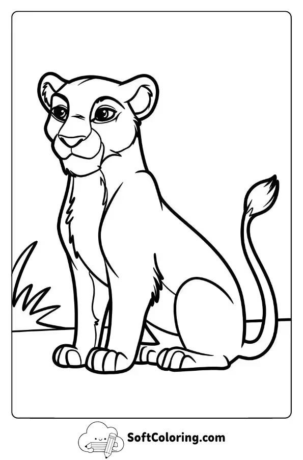 Jungle Lion Observing The Wilderness