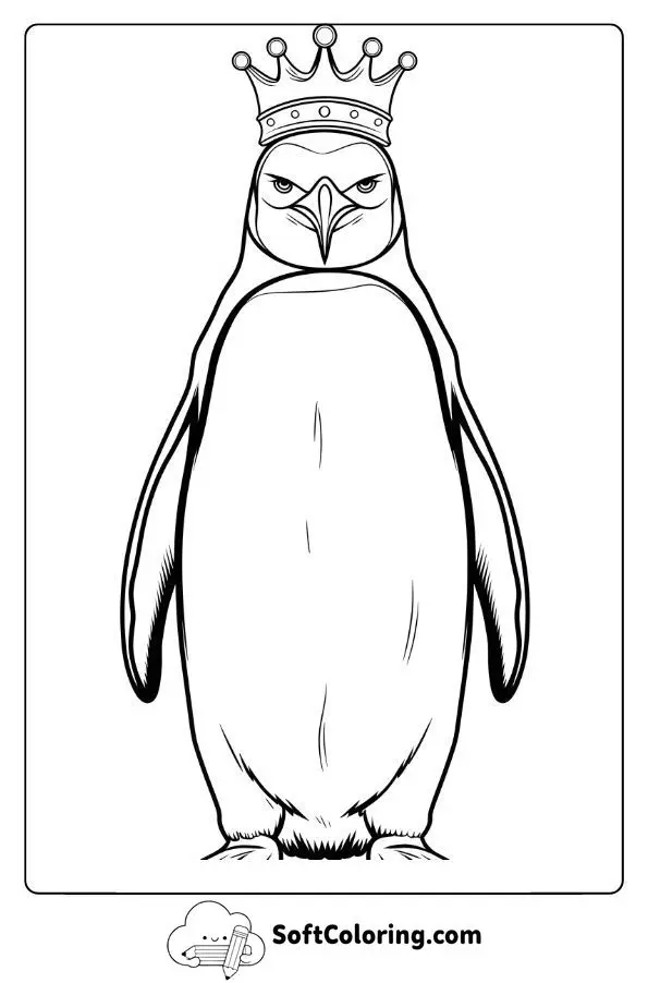 King Penguin With A Crown