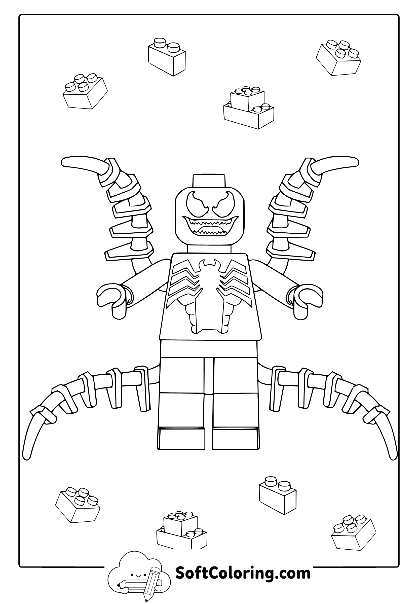 LEGO Venom Coloring Page