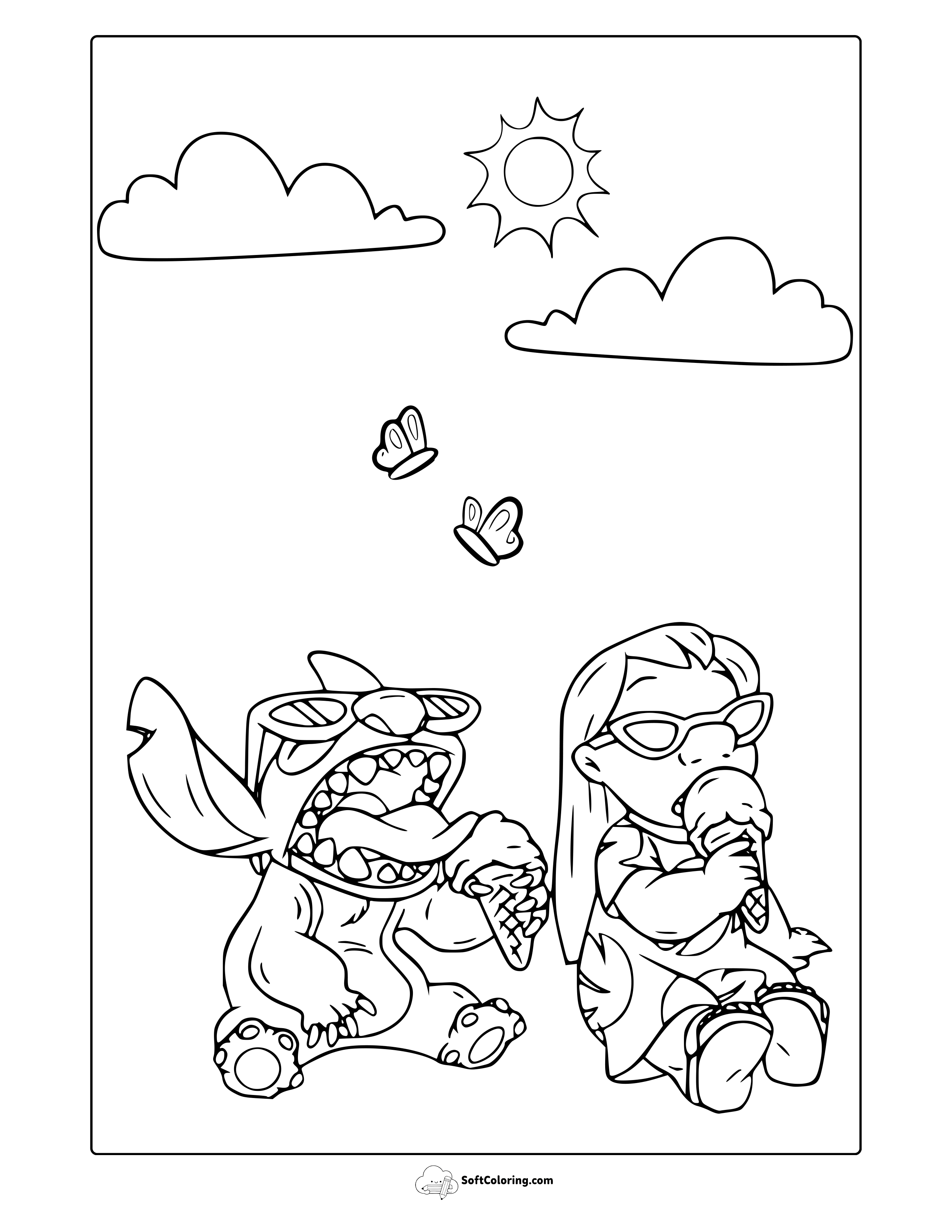 Lilo And Stitch Coloring Page
