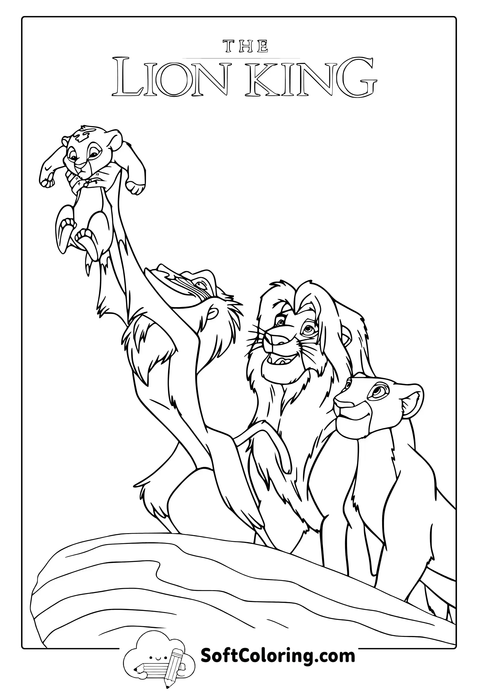Lion King Coloring Page