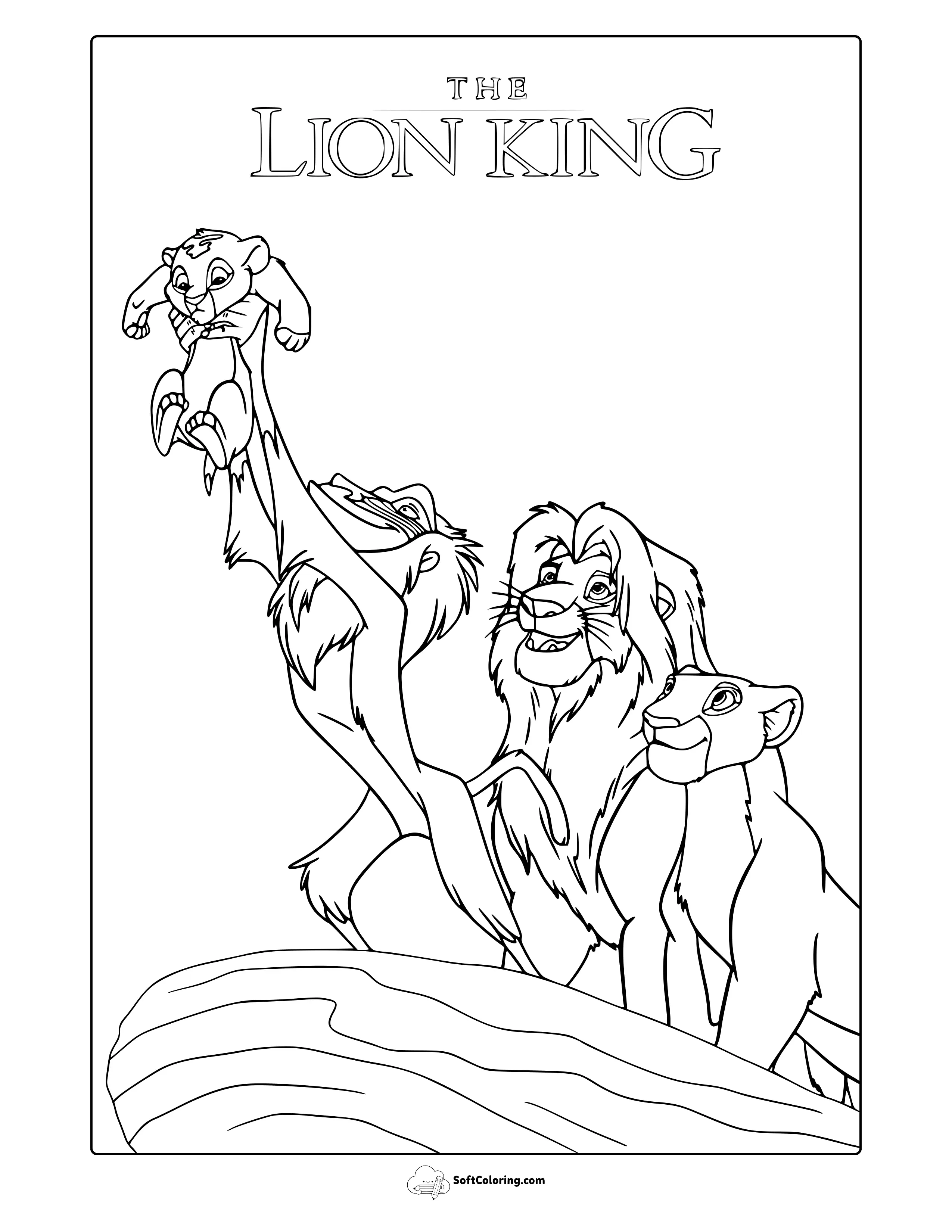 Lion King Coloring Page