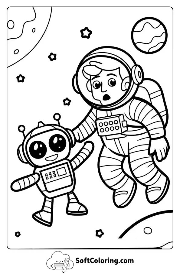 Lost in Space with a Friendly Robot