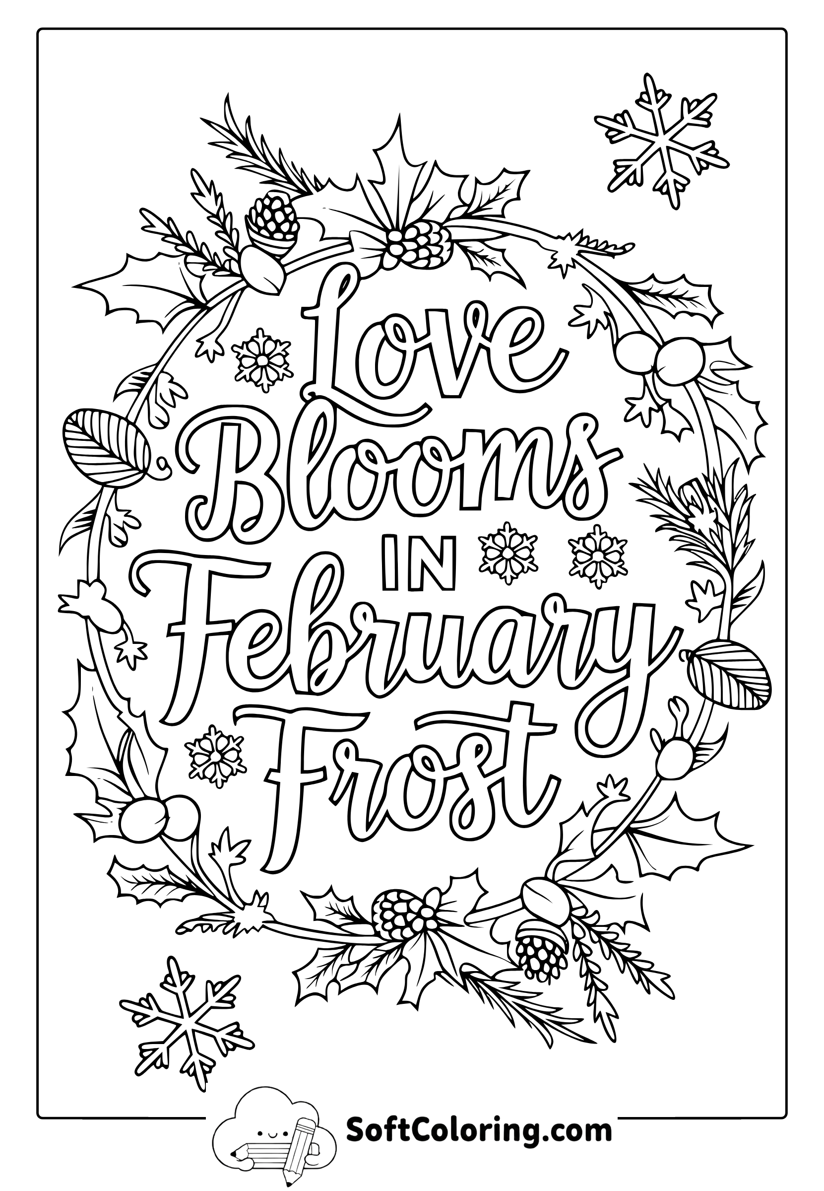 Love Blooms in February Frost
