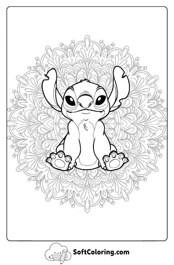 Mandala Stitch Coloring Page