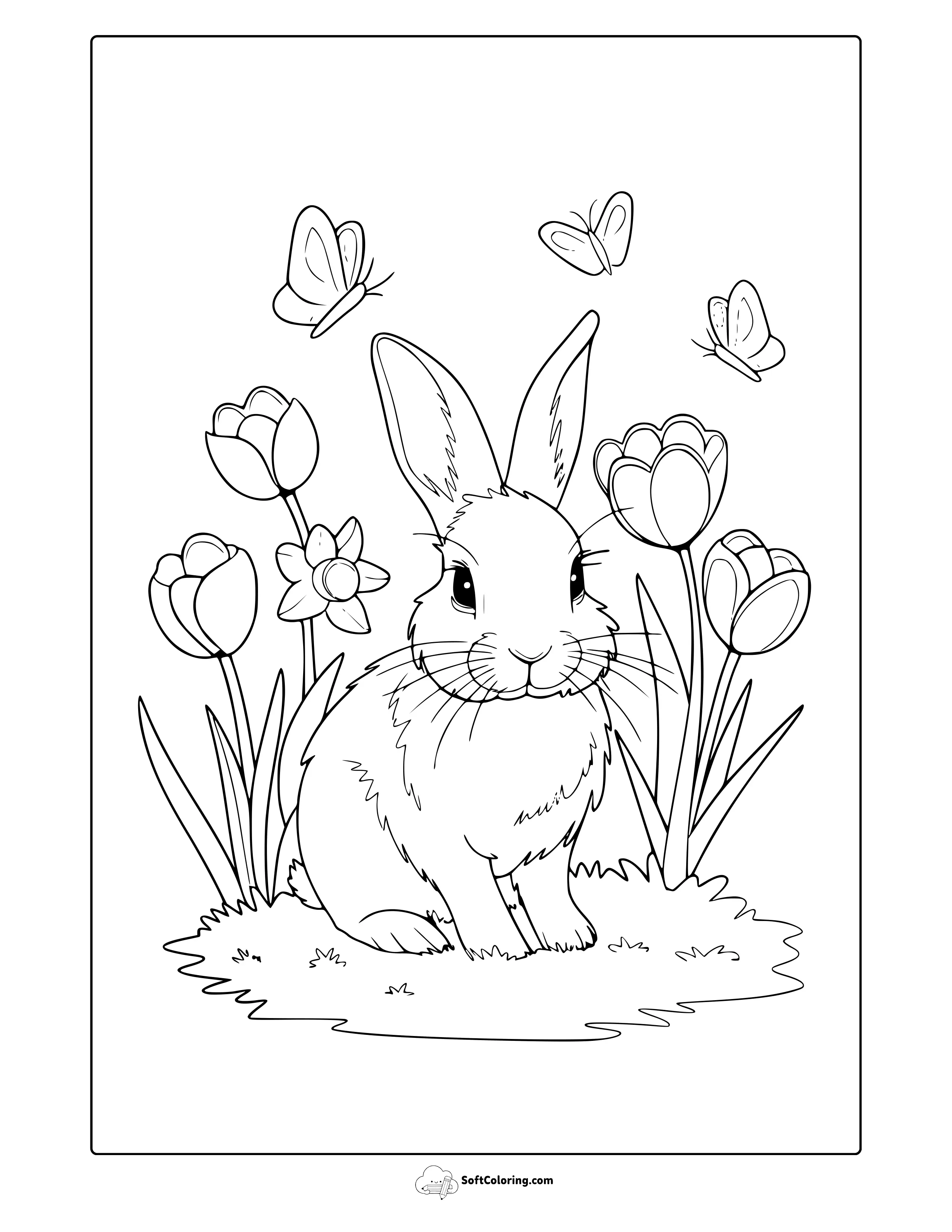 March Animals Coloring Page