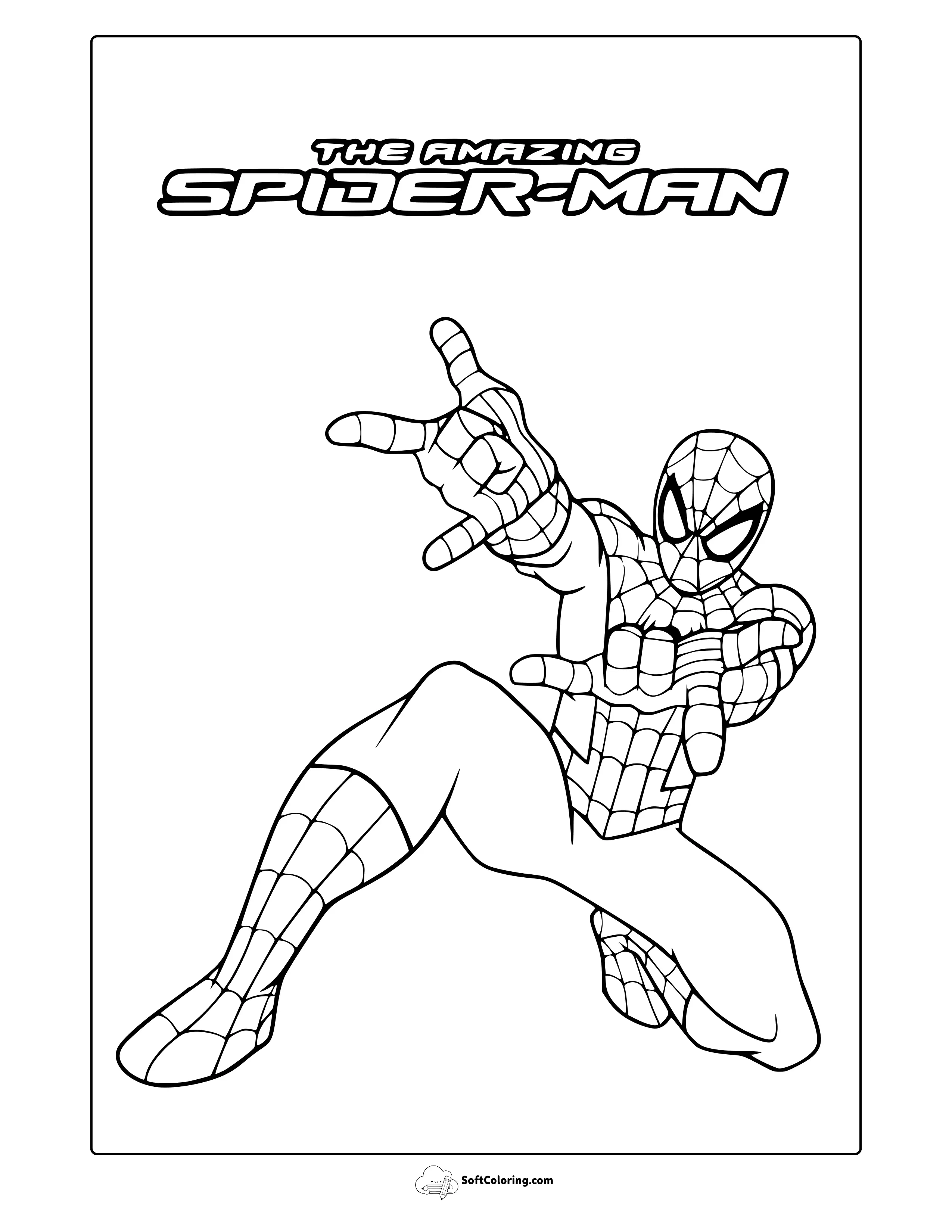 Marvel Spider-Man Coloring Page