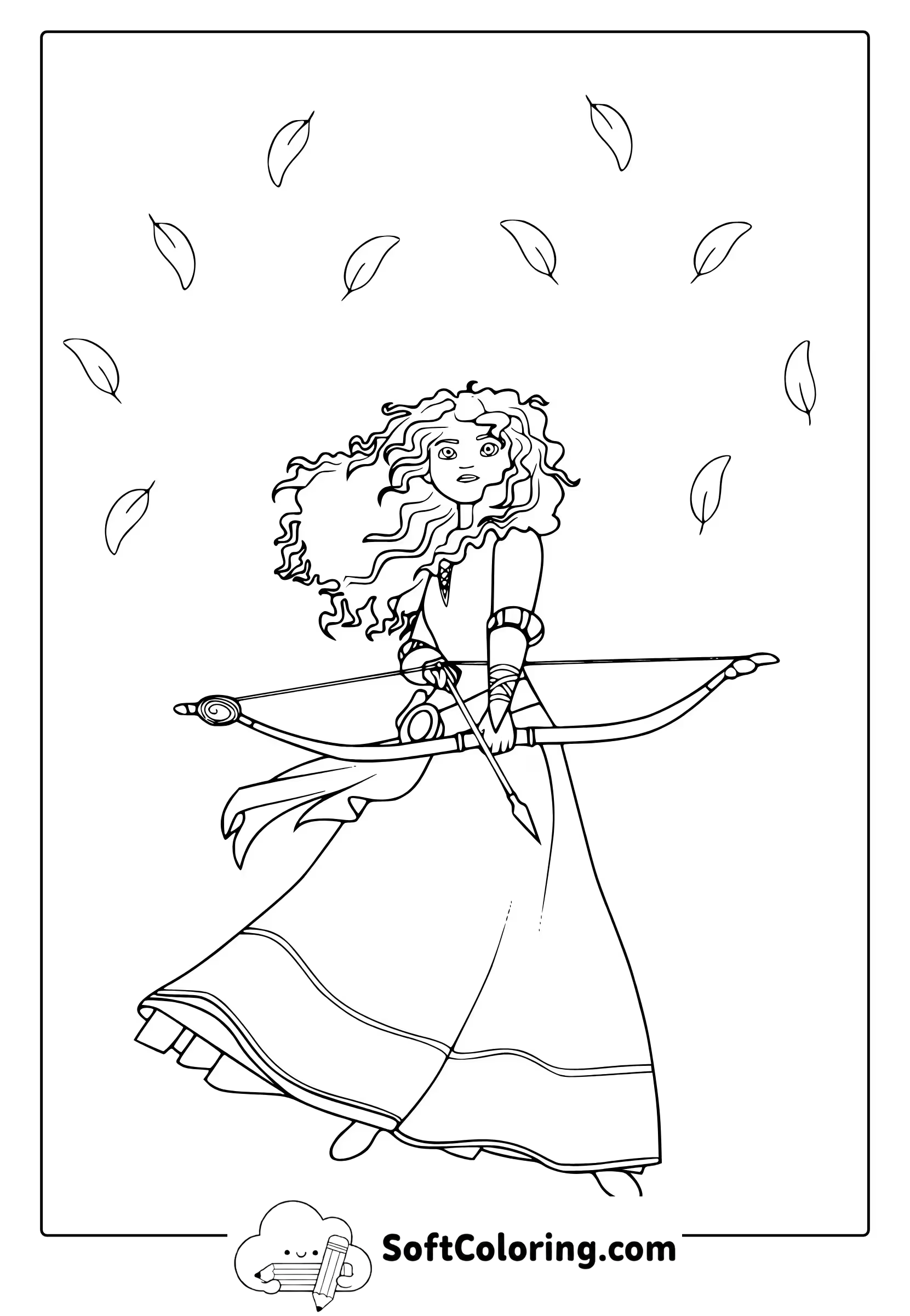 Merida coloring page