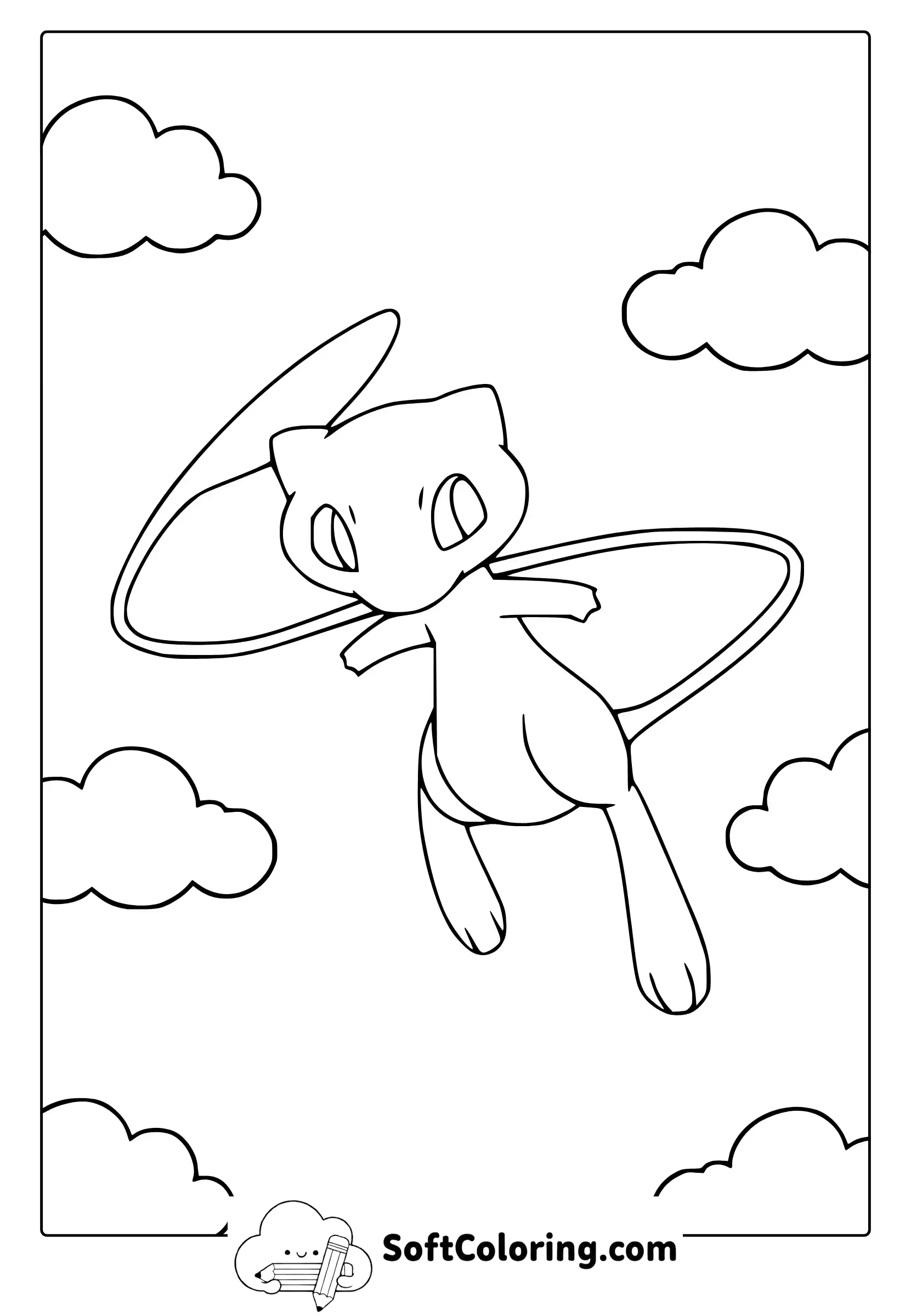 Mew Pokemon Coloring Page