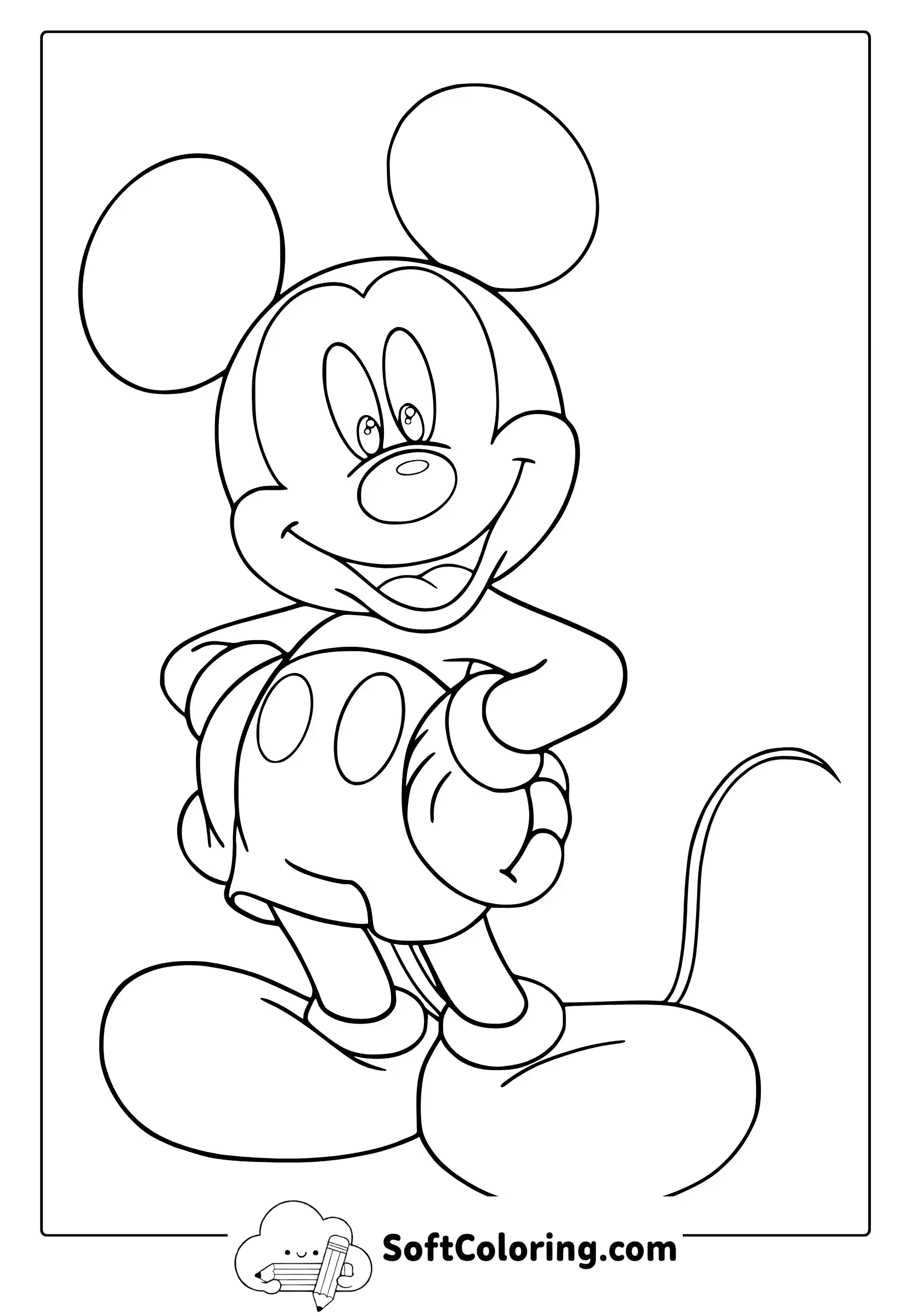 Mickey Mouse Coloring Page