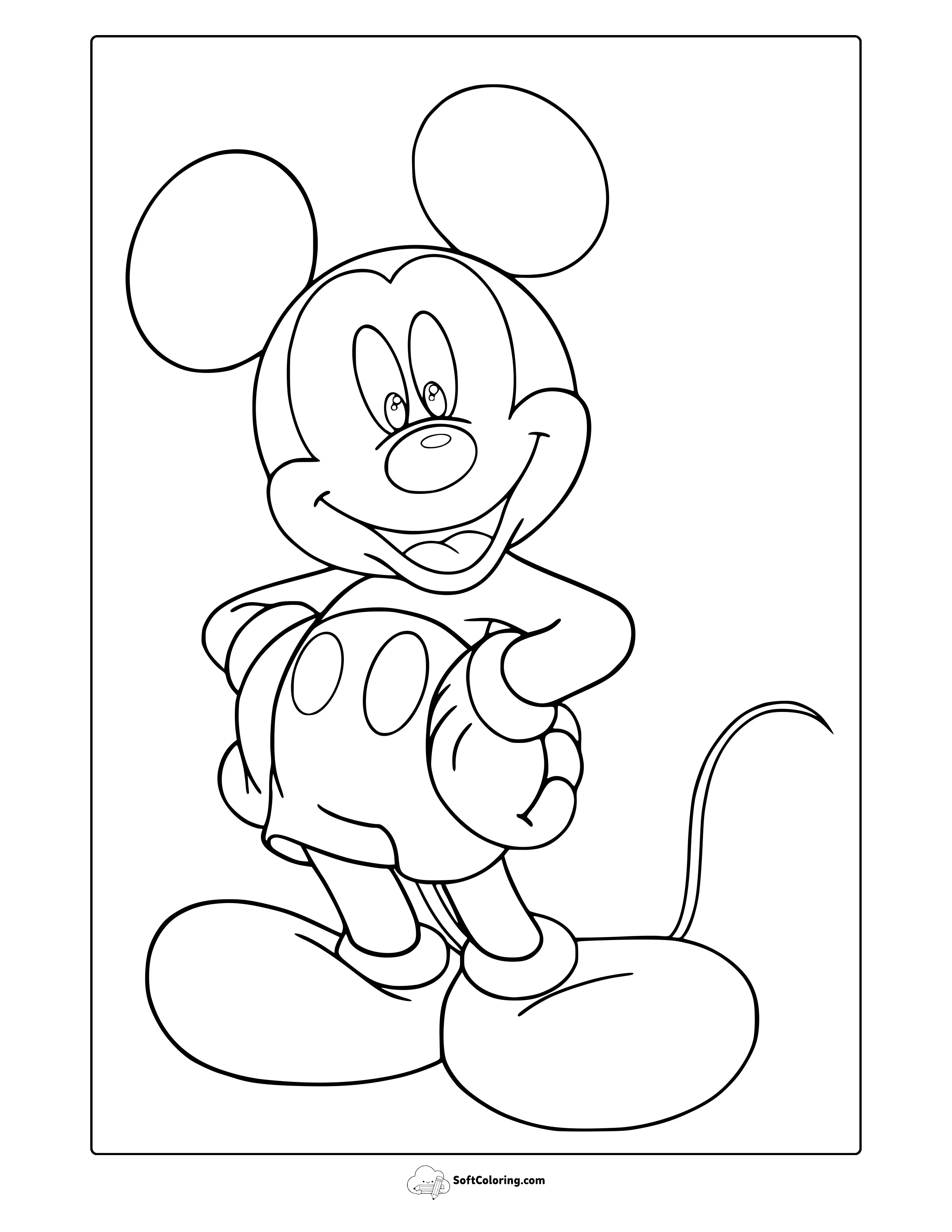 Mickey Mouse Coloring Page