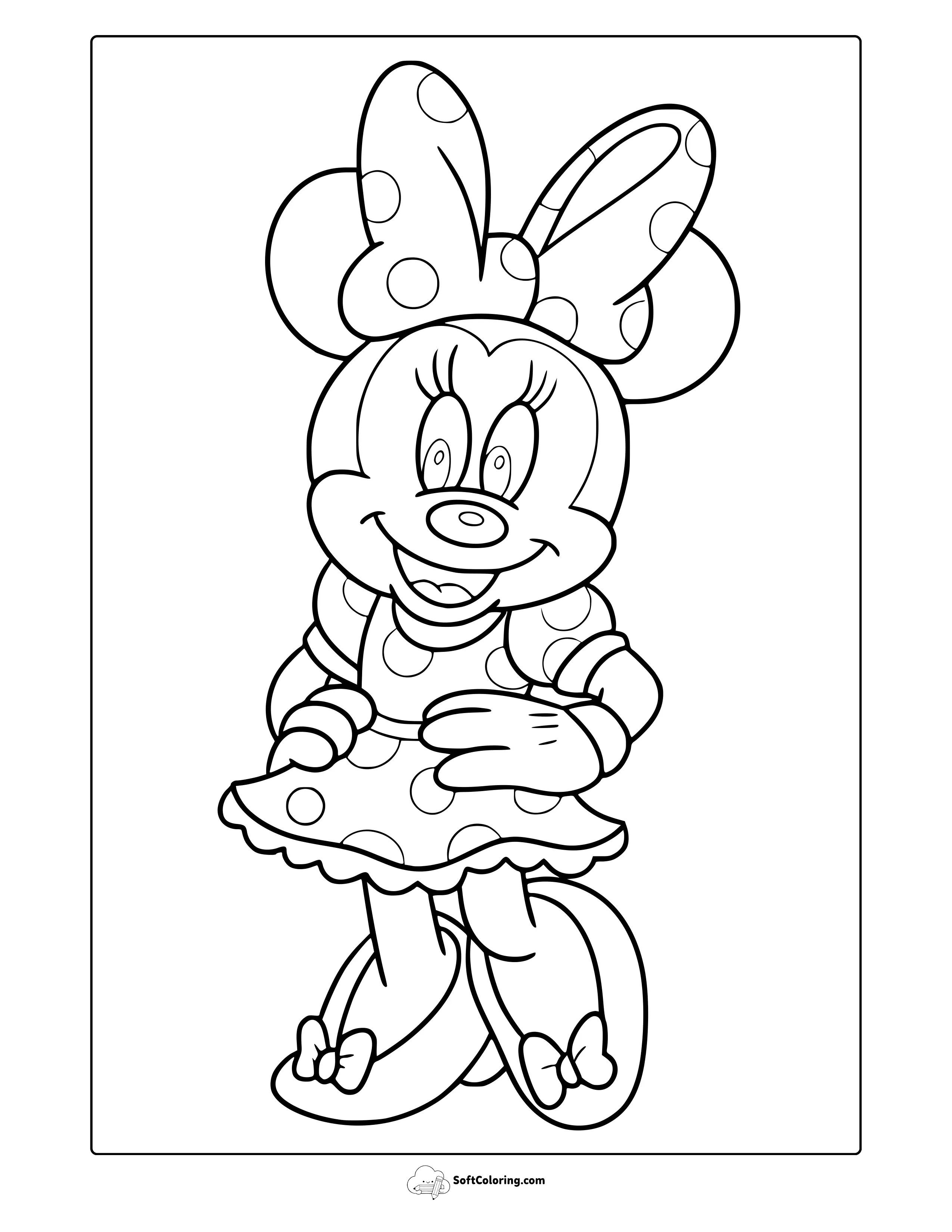 Minnie Mouse Coloring Page