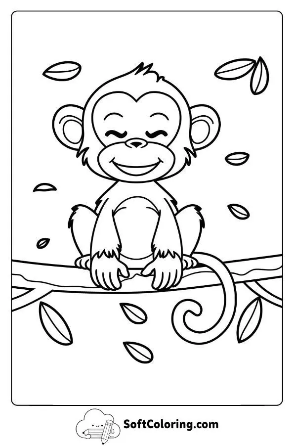 Monkey Enjoying A Jungle Breeze