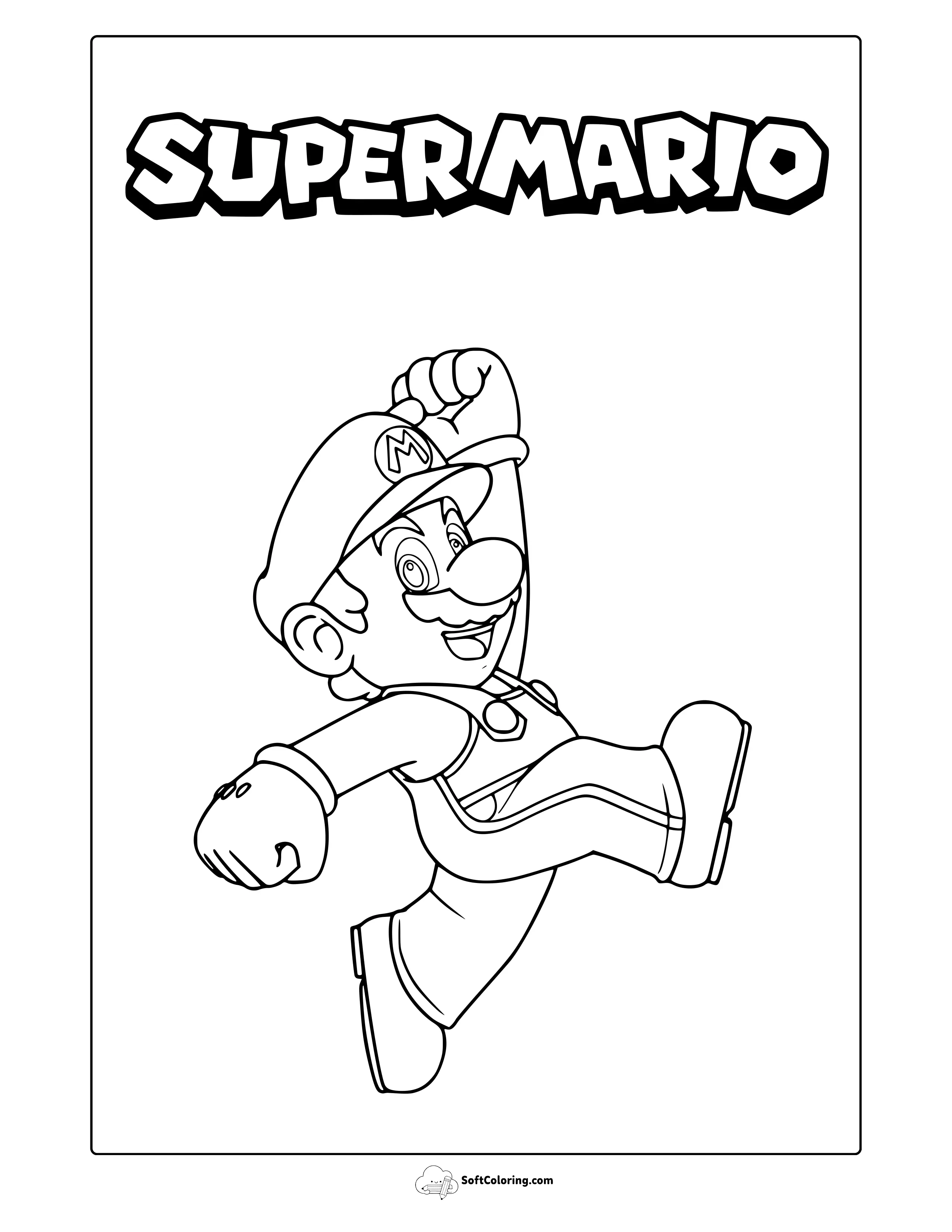 Nintendo Mario Coloring Page