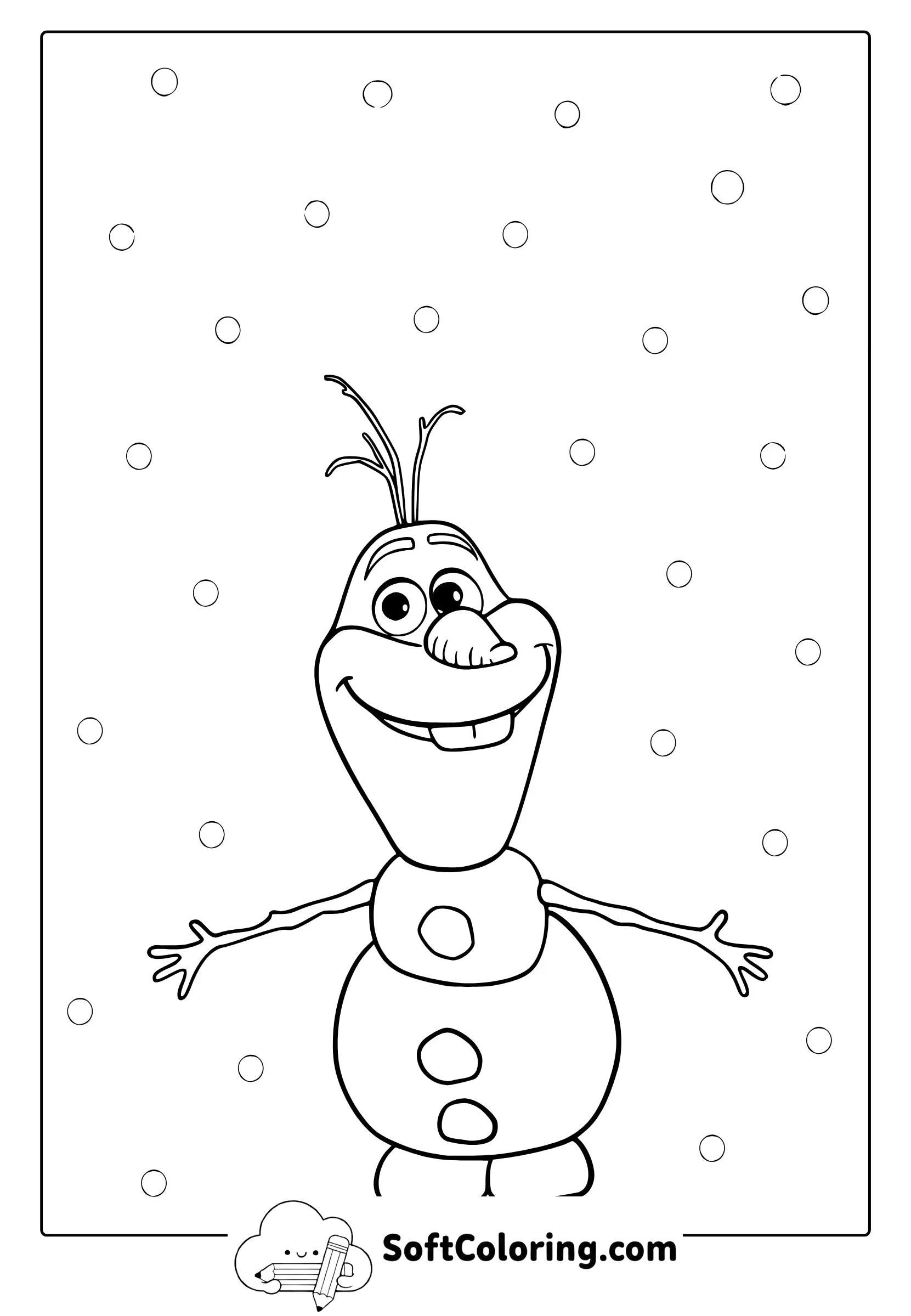 Olaf Coloring Page