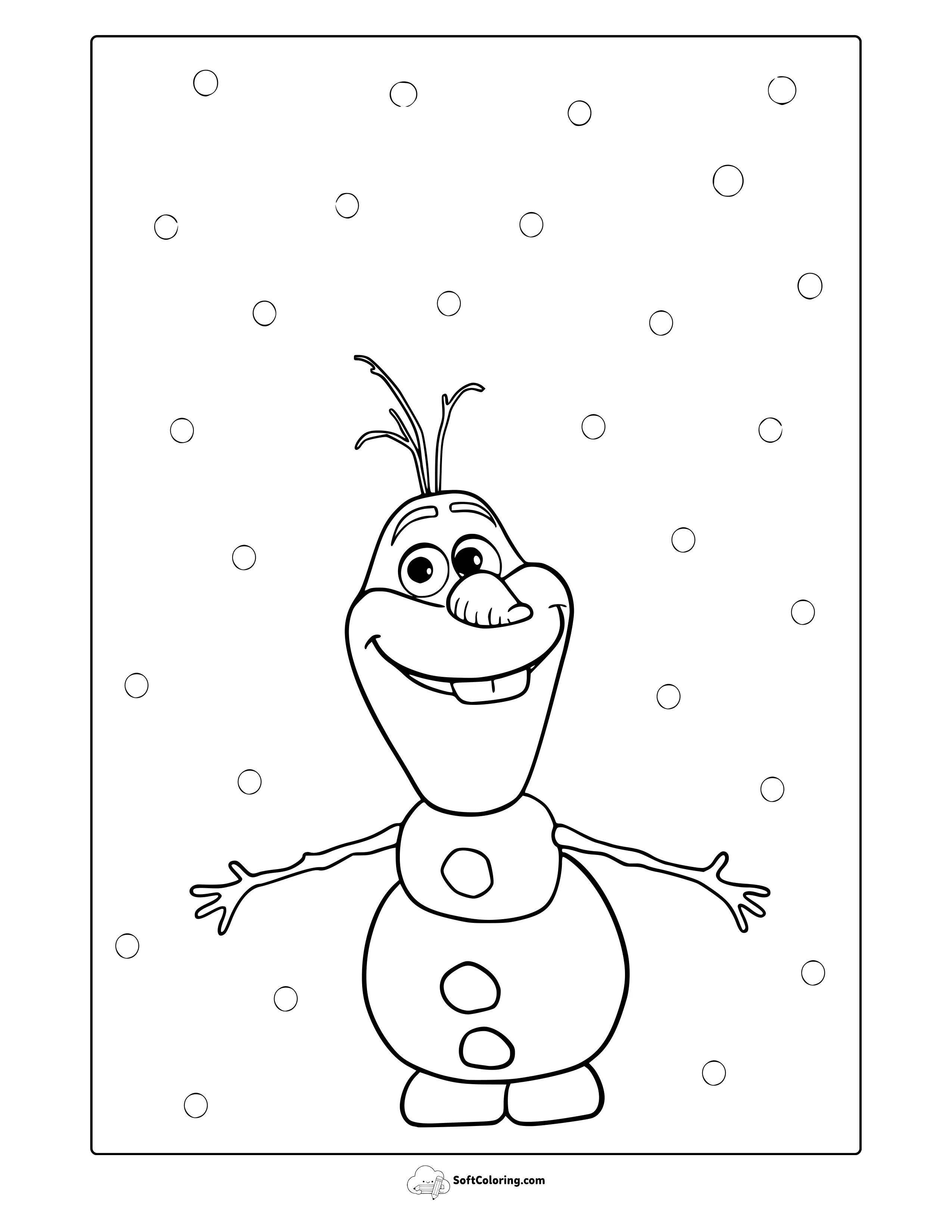 Olaf Coloring Page