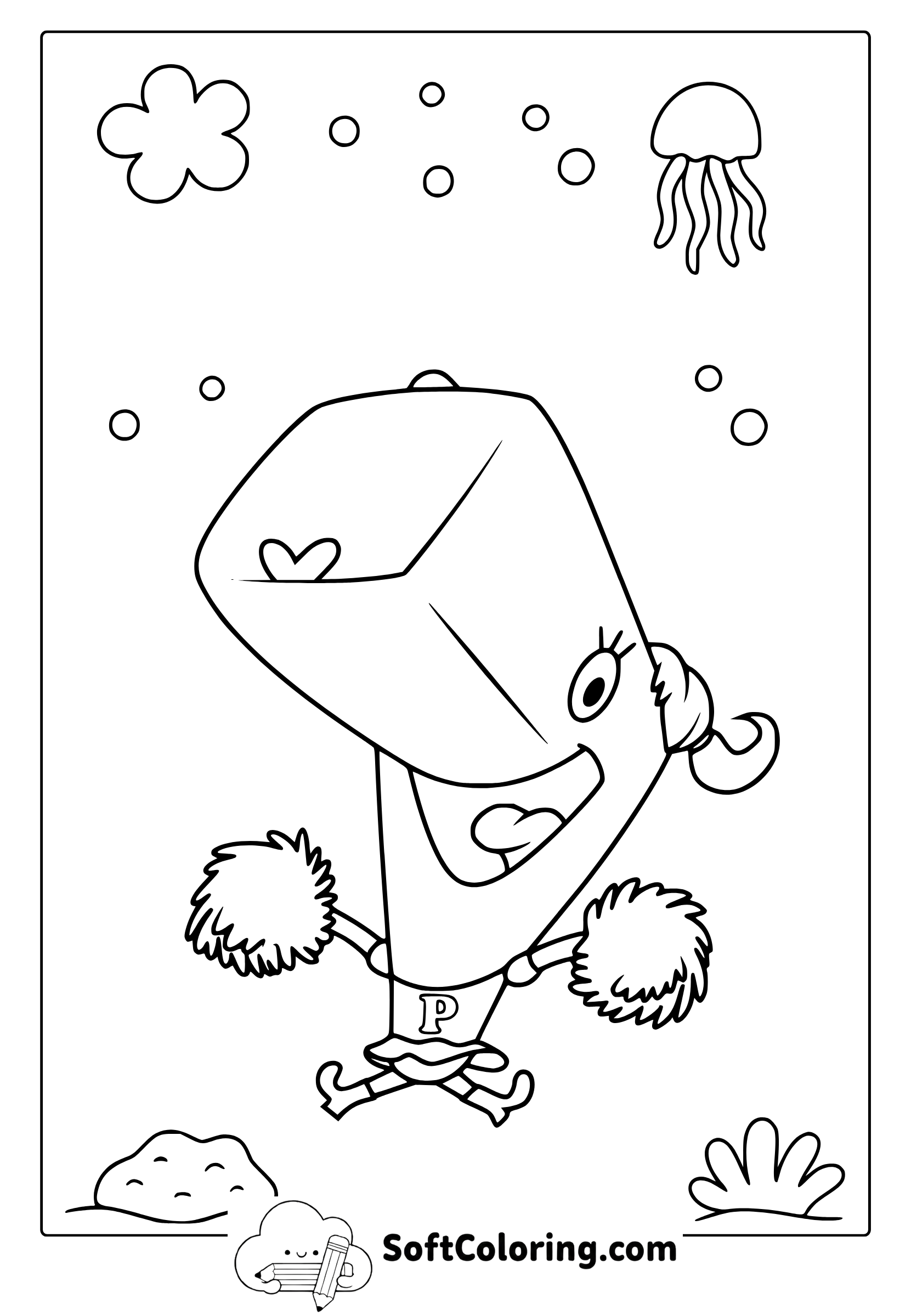 Pearl Krabs Coloring Page