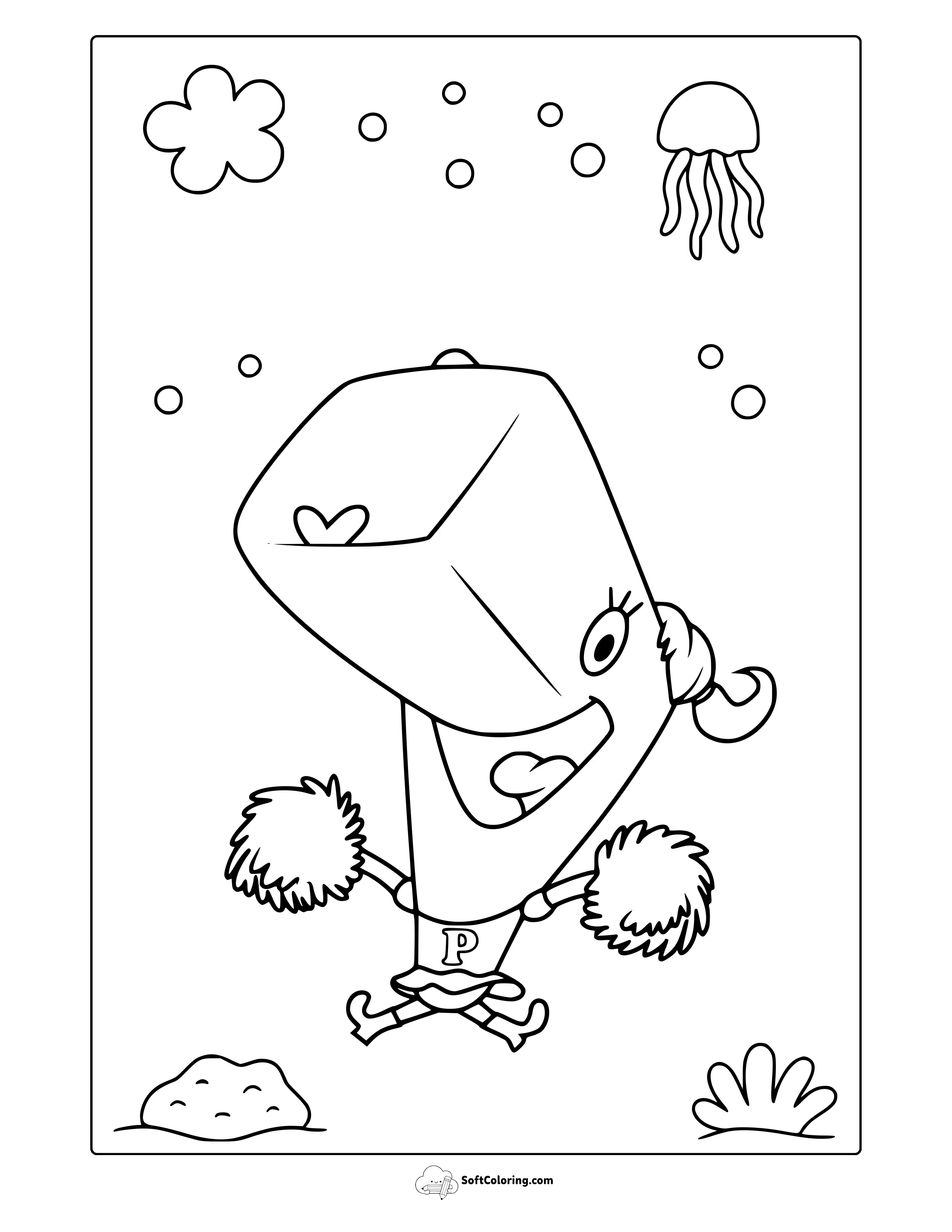 Pearl Krabs Coloring Page