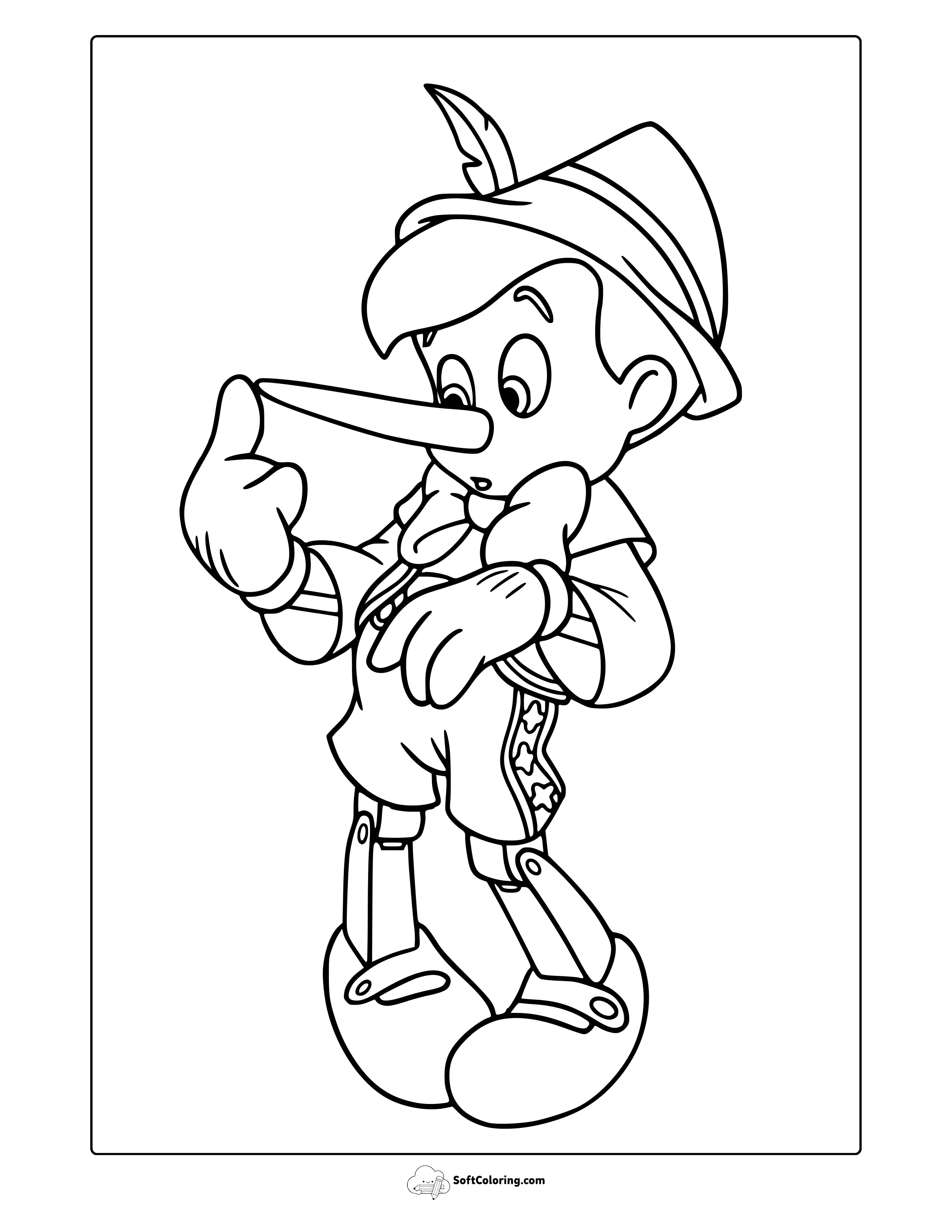 Pinocchio Coloring Page