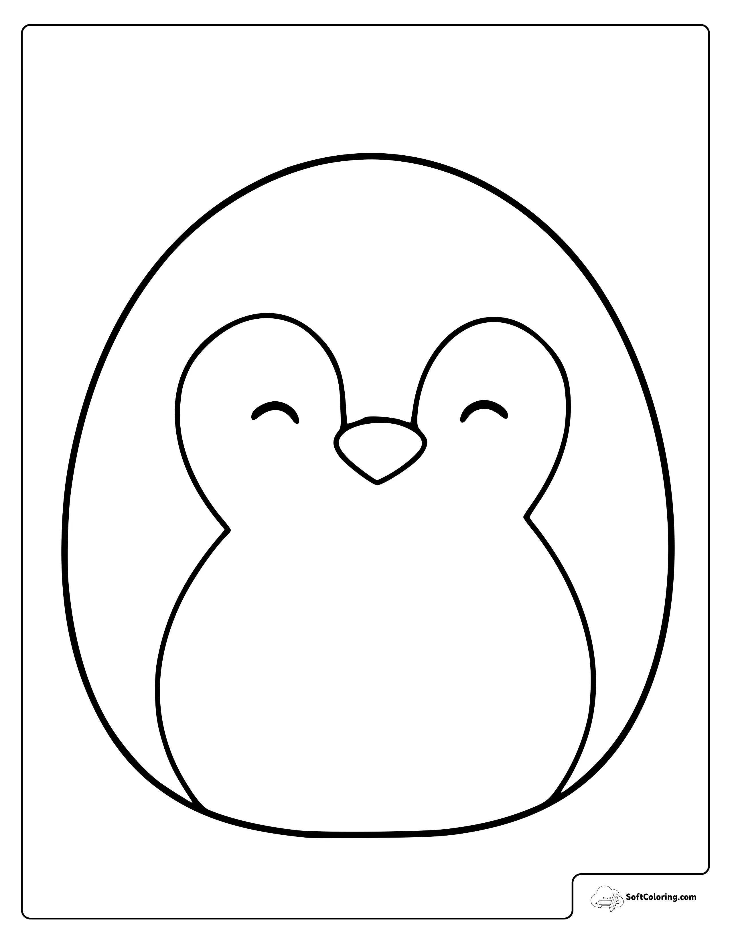 Piper The Penguin Squishmallow Coloring Page