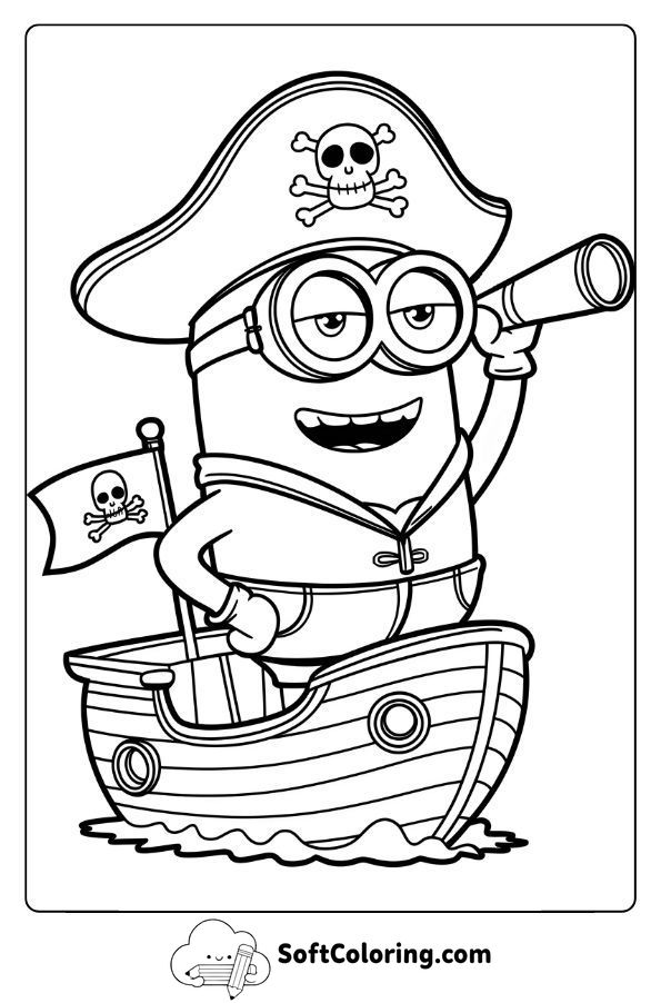 Pirate Minion at Sea