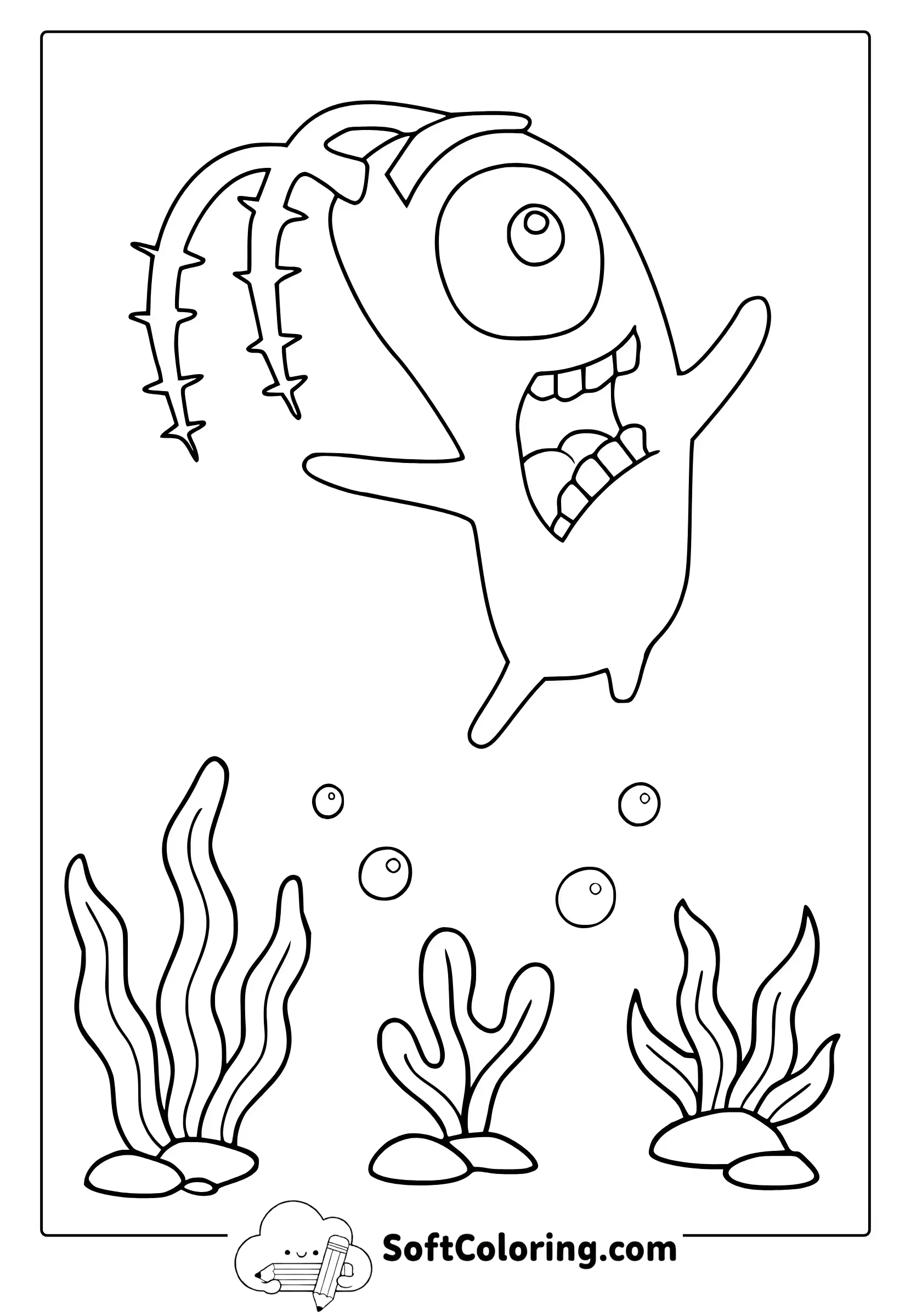 Plankton Coloring Page