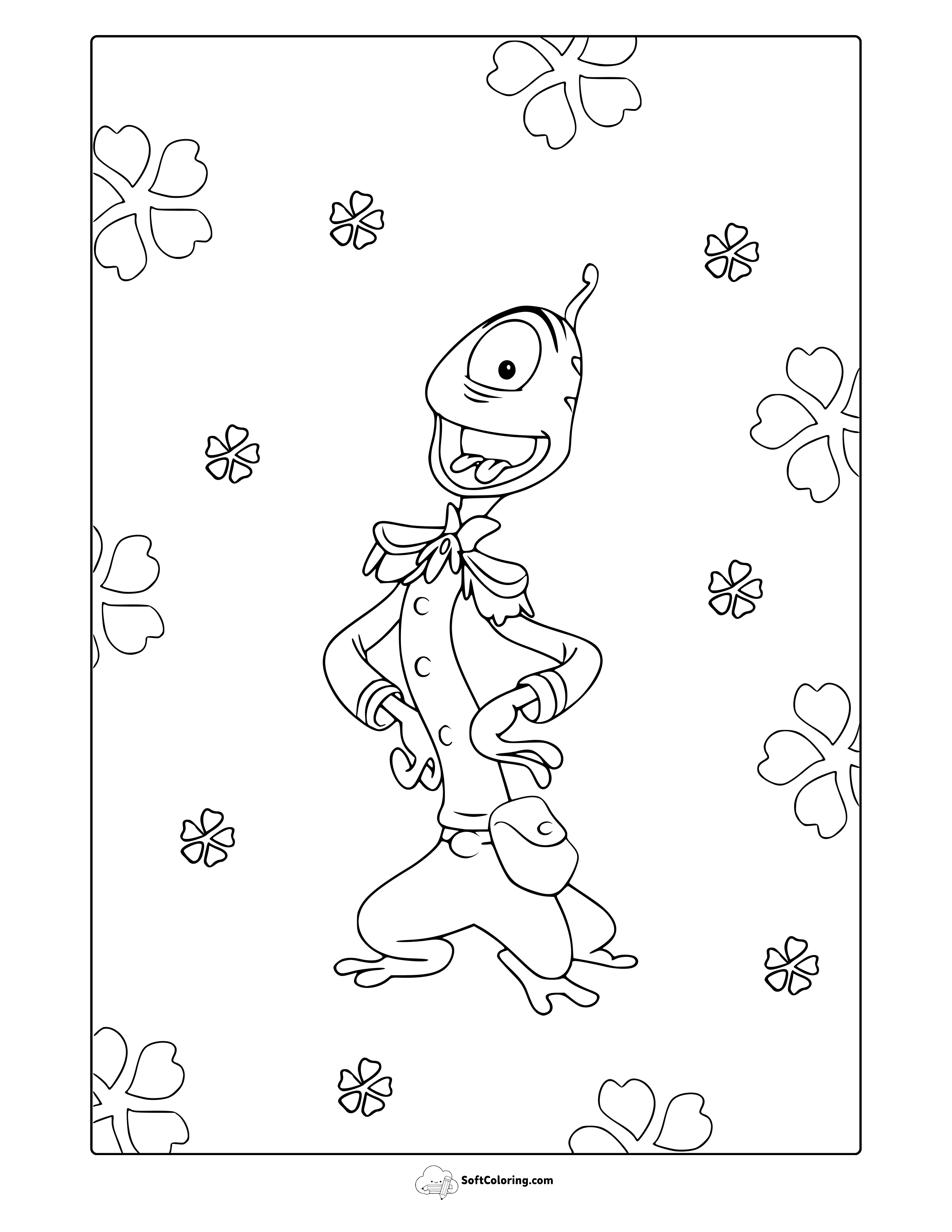 Pleakley Coloring Page