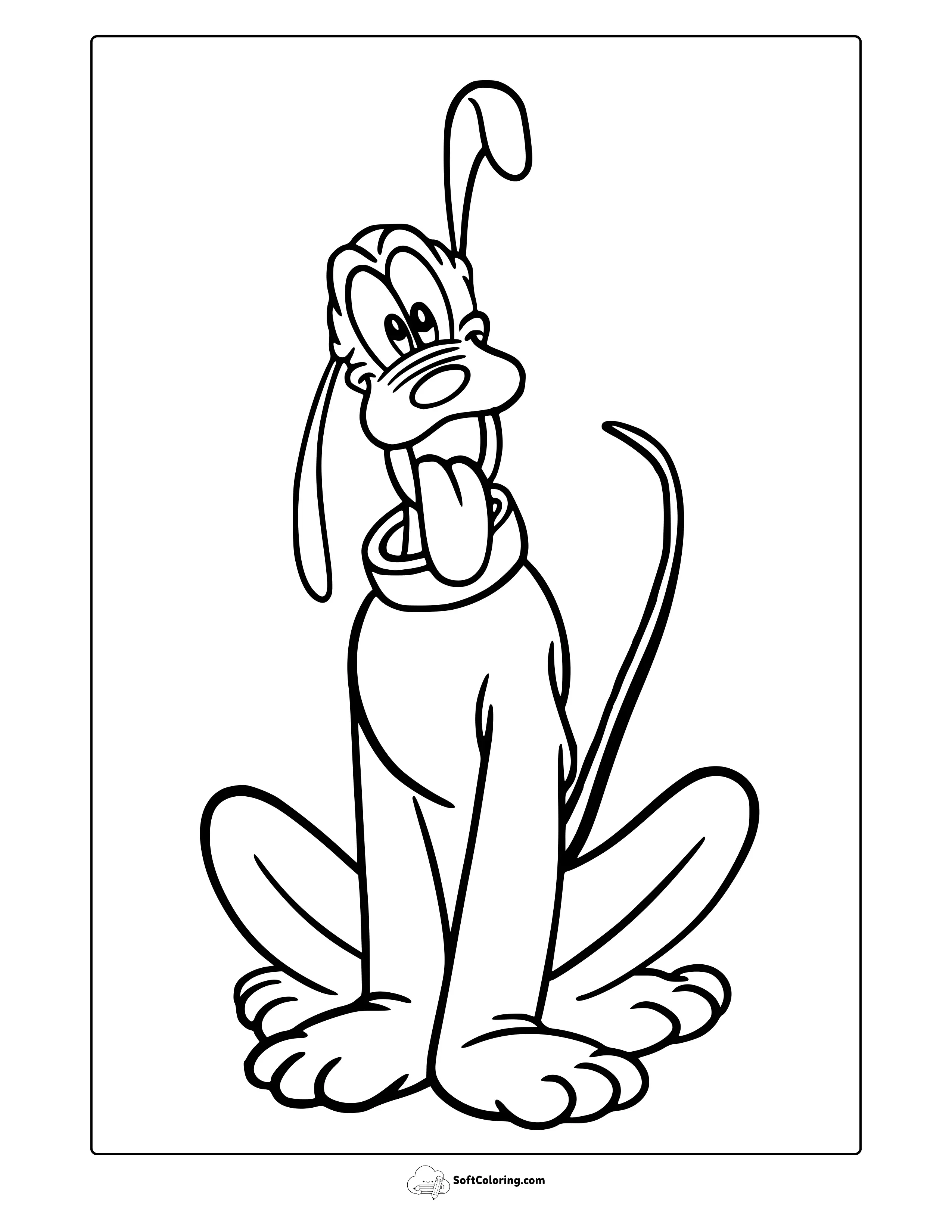 Pluto Coloring Page