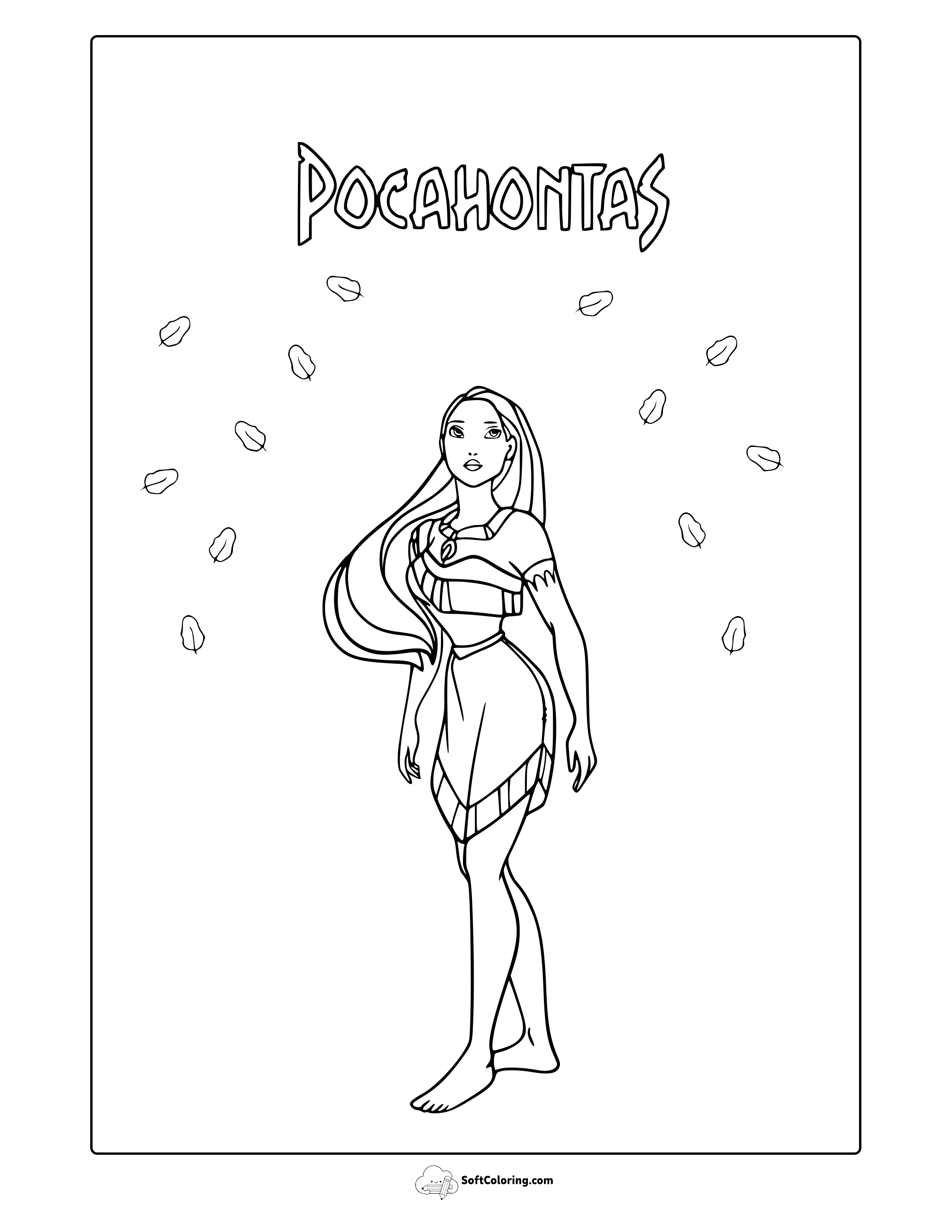 Pocahontas Coloring Page