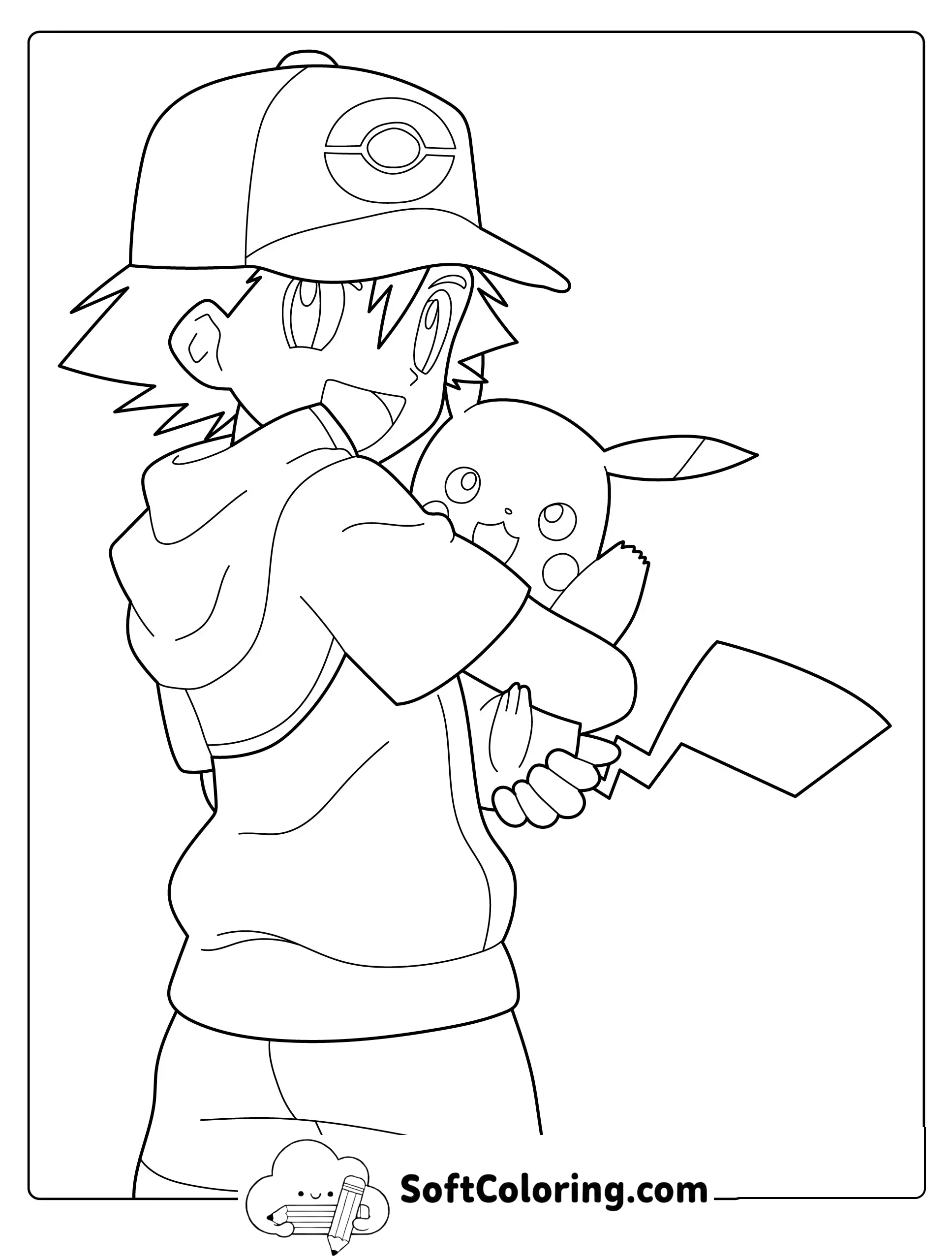 Pokemon Ash and Pikachu Walking Together