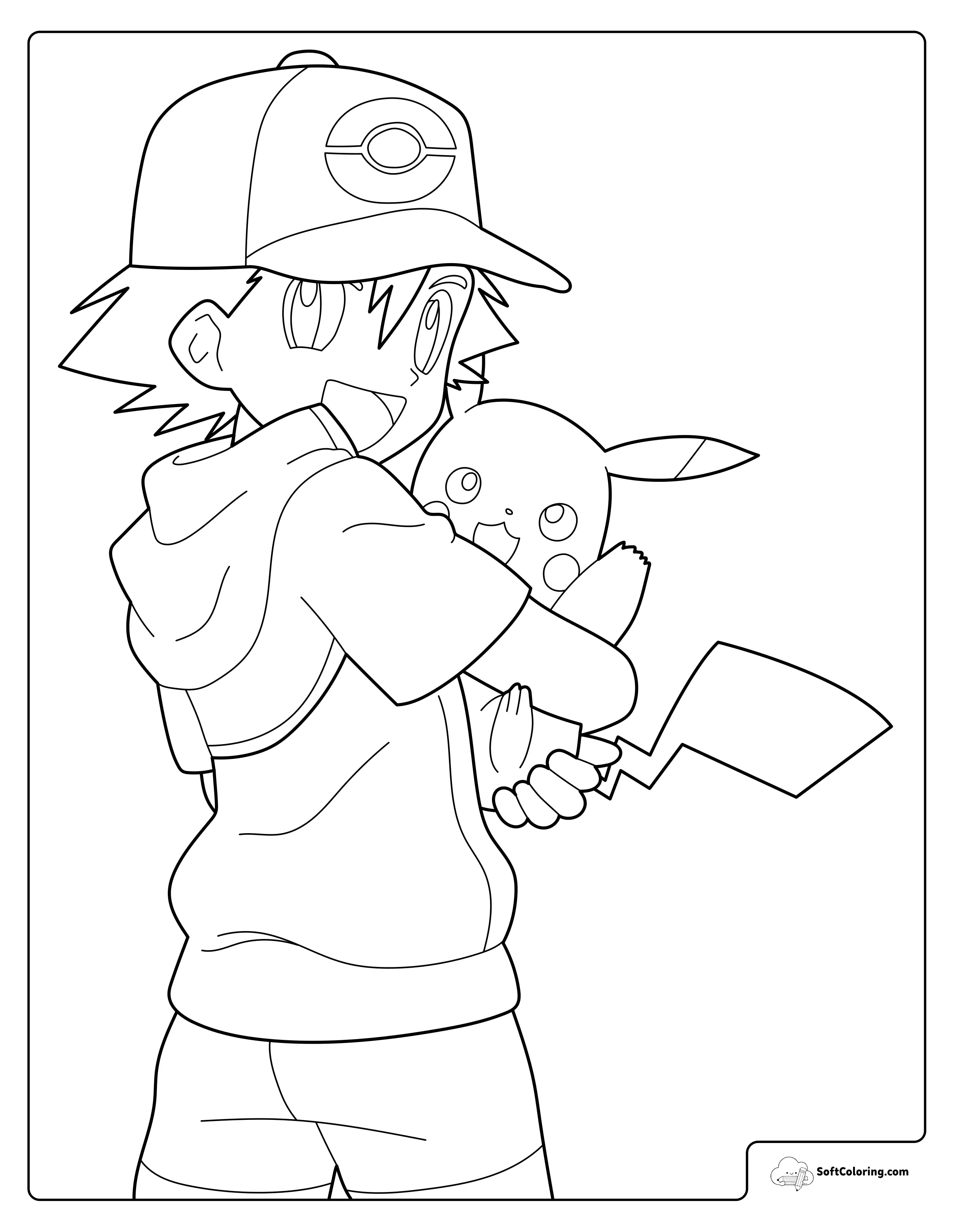 Pokemon Ash And Pikachu Walking Together