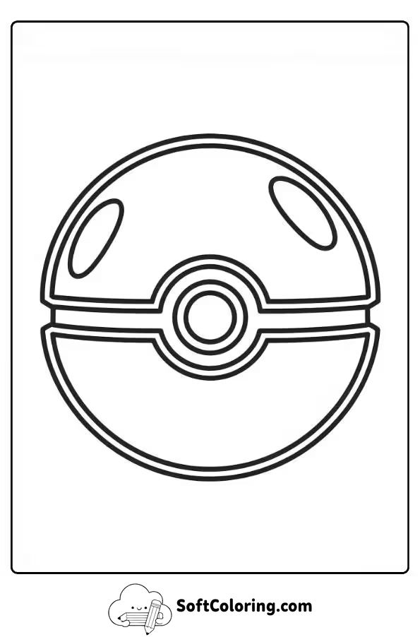 Pokemon Ball Coloring Page