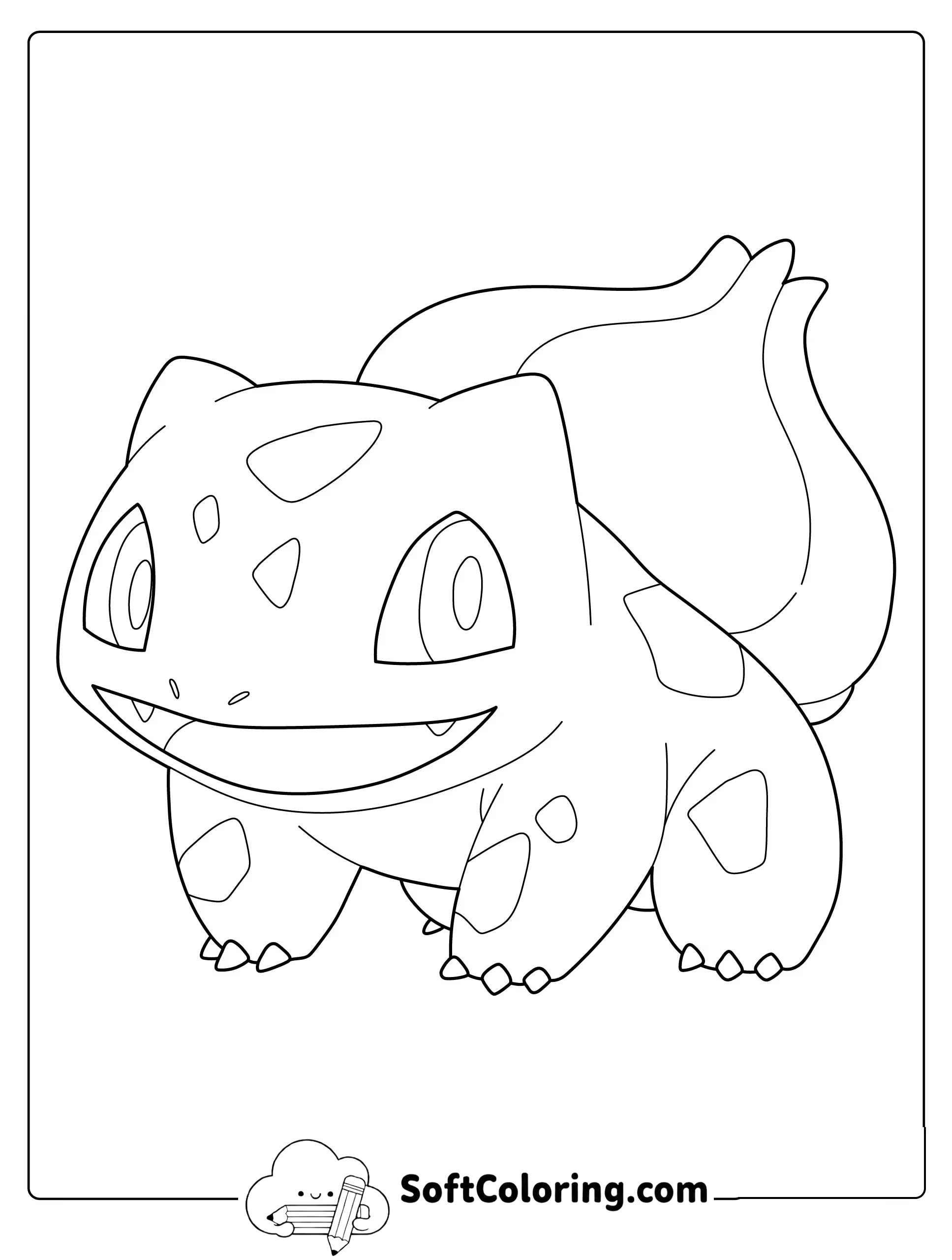 Pokemon Bulbasaur Smiling Forward