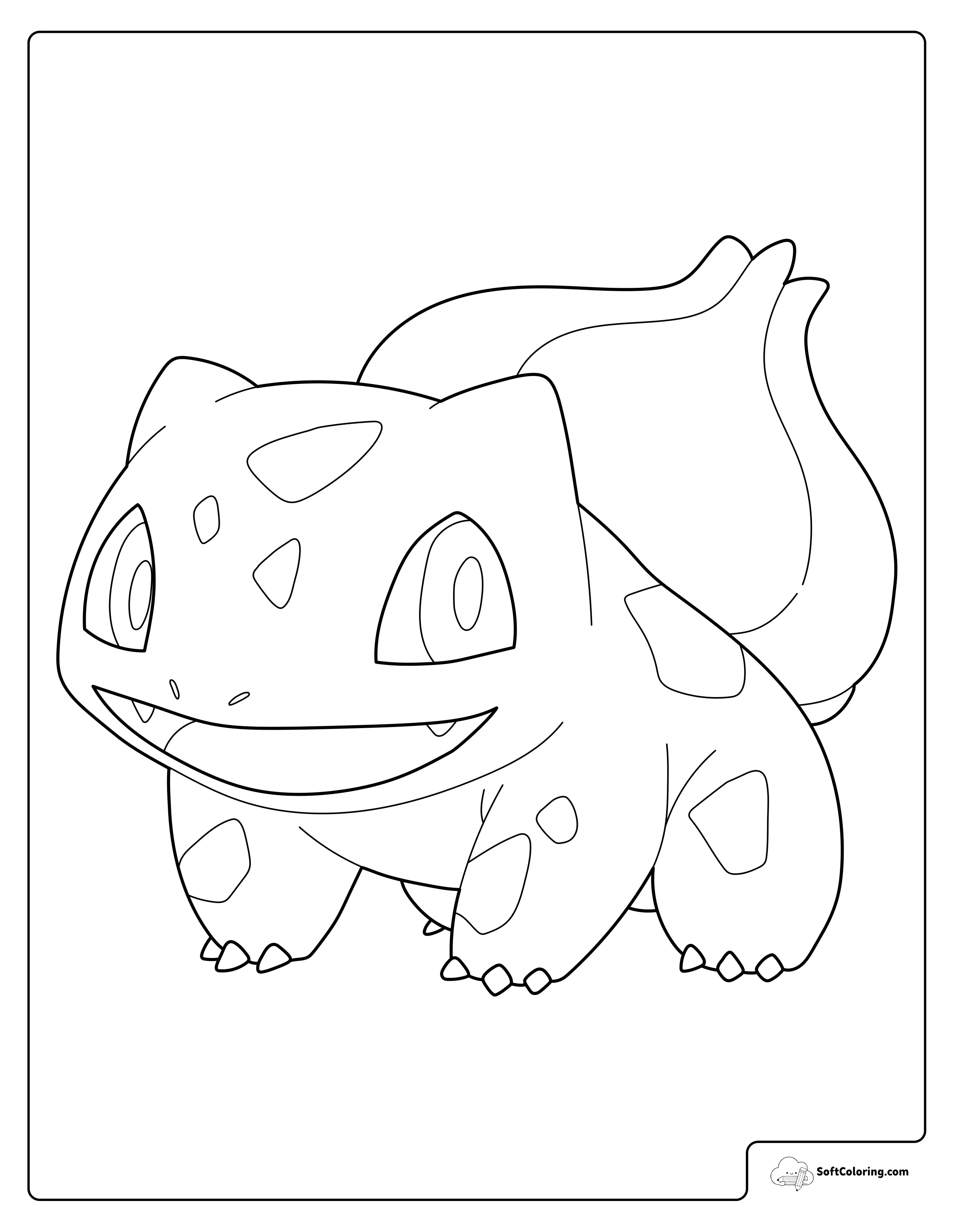 Pokemon Bulbasaur Smiling Forward