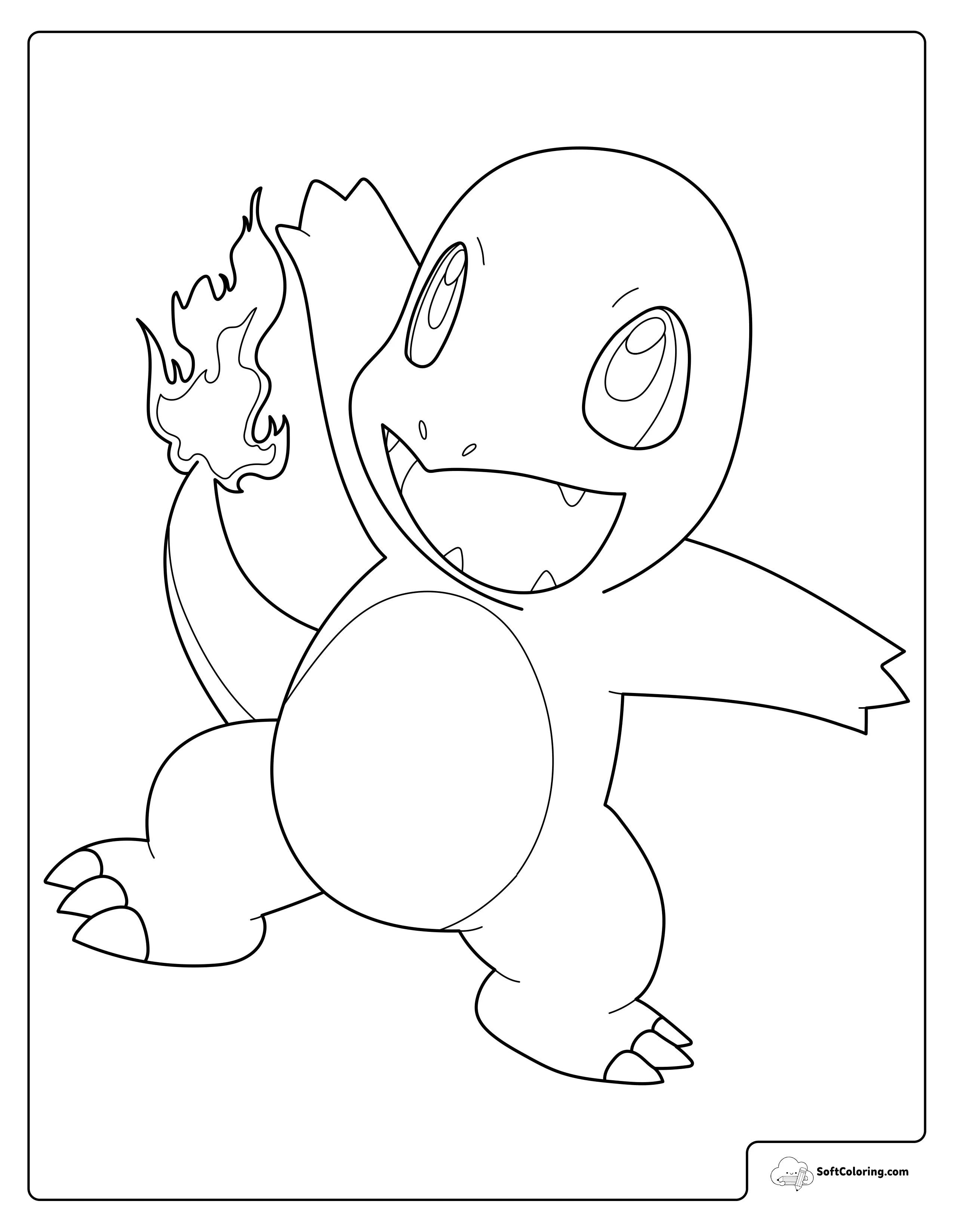Pokemon Charmander With A Bright Flame