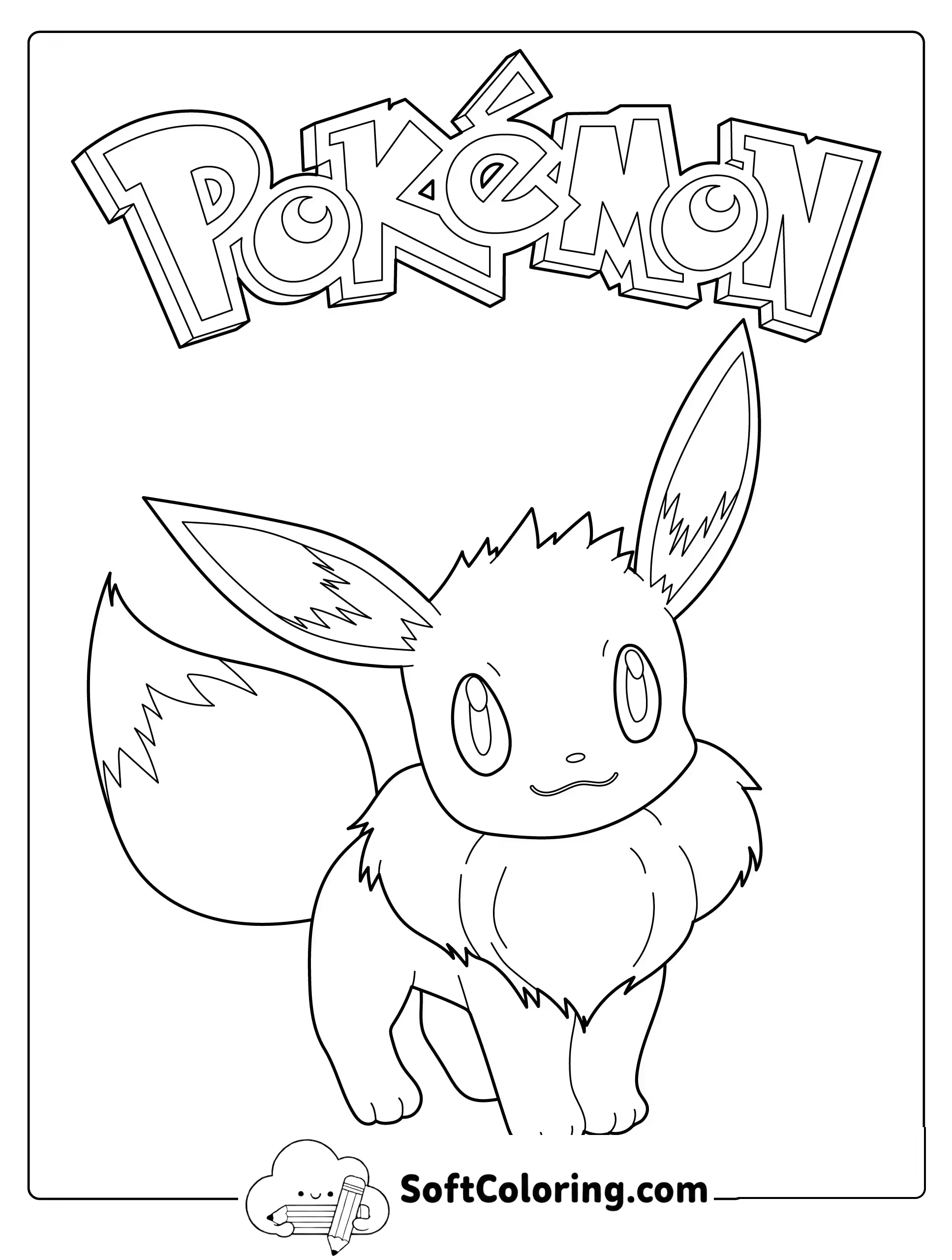 Pokemon Eevee Standing Proudly