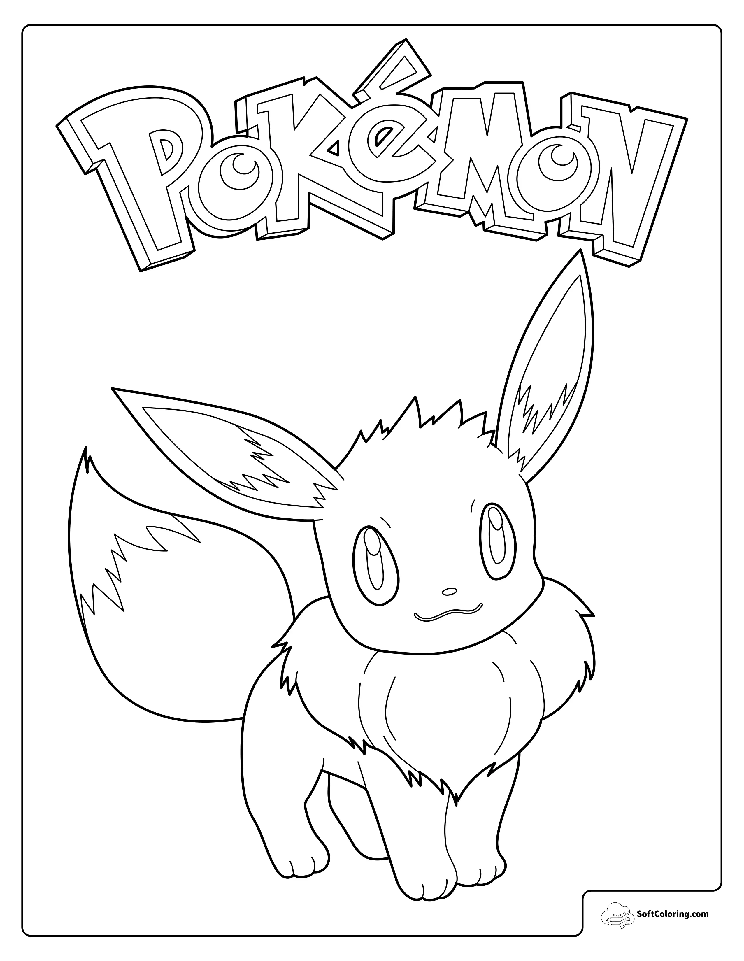 Pokemon Eevee Standing Proudly